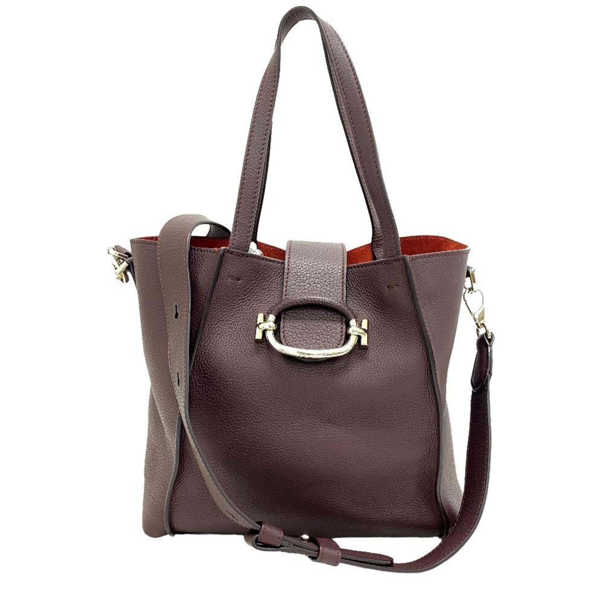 image of Tods Tod's Tod’S Double T-Ring Handbag Shoulder Bag Bordeaux Ladies Z0005799, Women's