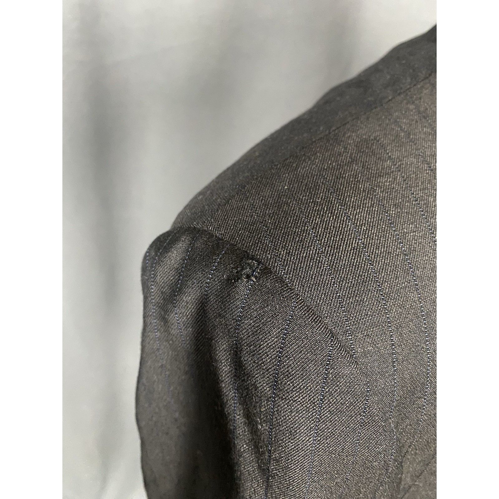 Brioni Brioni Men's Gray Wool Double Breasted Striped Wool Blazer J Size 52R - 8 Thumbnail