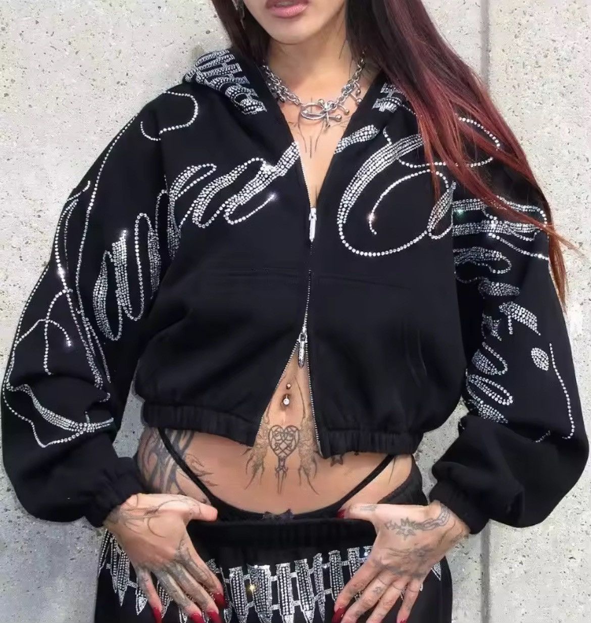 Other Black sequinned hoodie Size M / US 6-8 / IT 42-44 - 1 Thumbnail