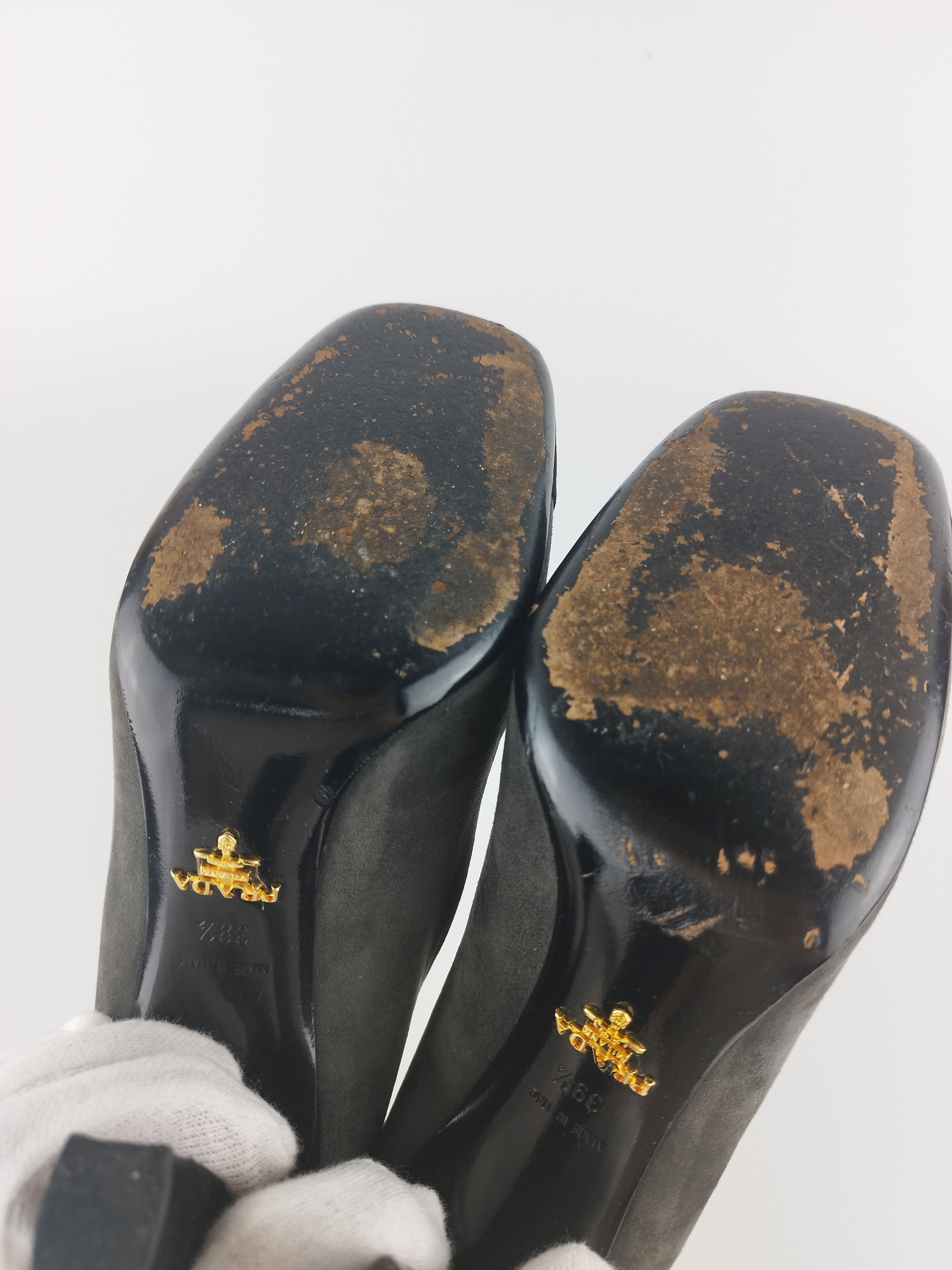 Prada Prada Suede two color high heels pumps Size US 6.5 / EU 39-40 - 13 Thumbnail