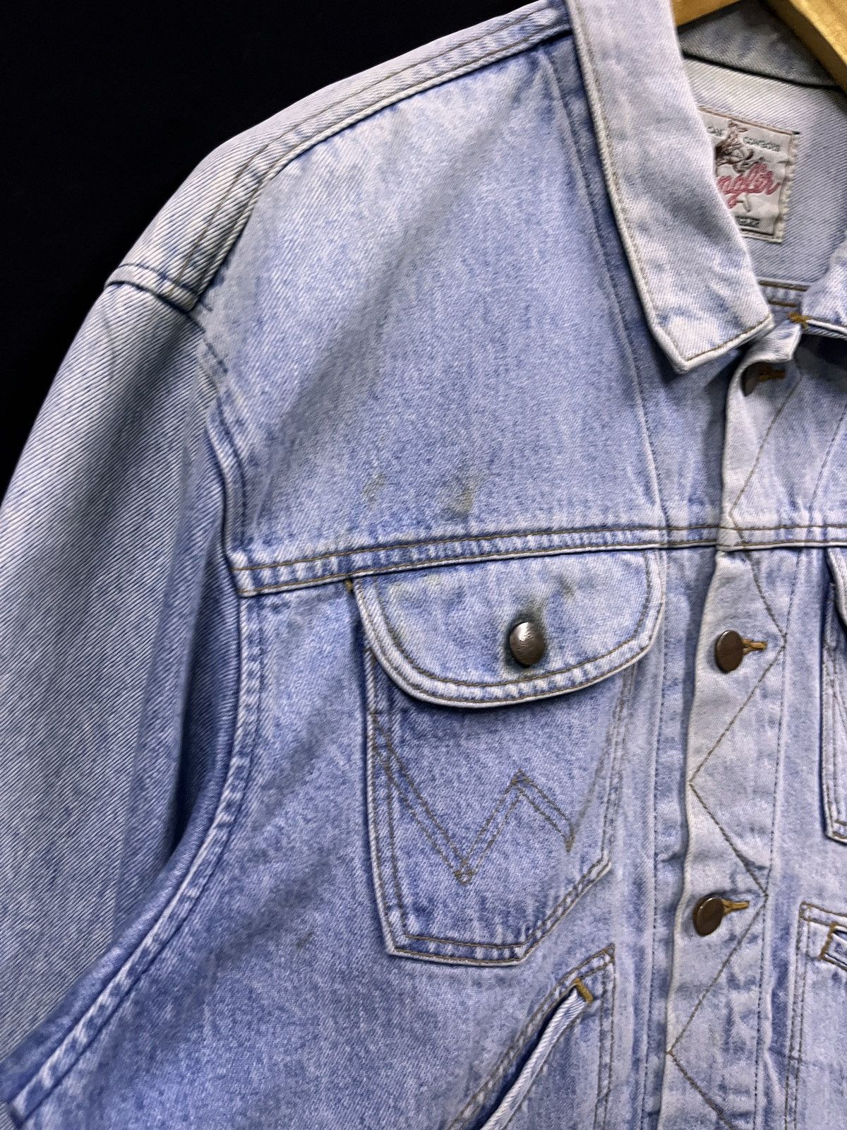 Wrangler VINTAGE 90s WRANGLER DENIM JACKET Size US L / EU 52-54 / 3 - 6 Thumbnail
