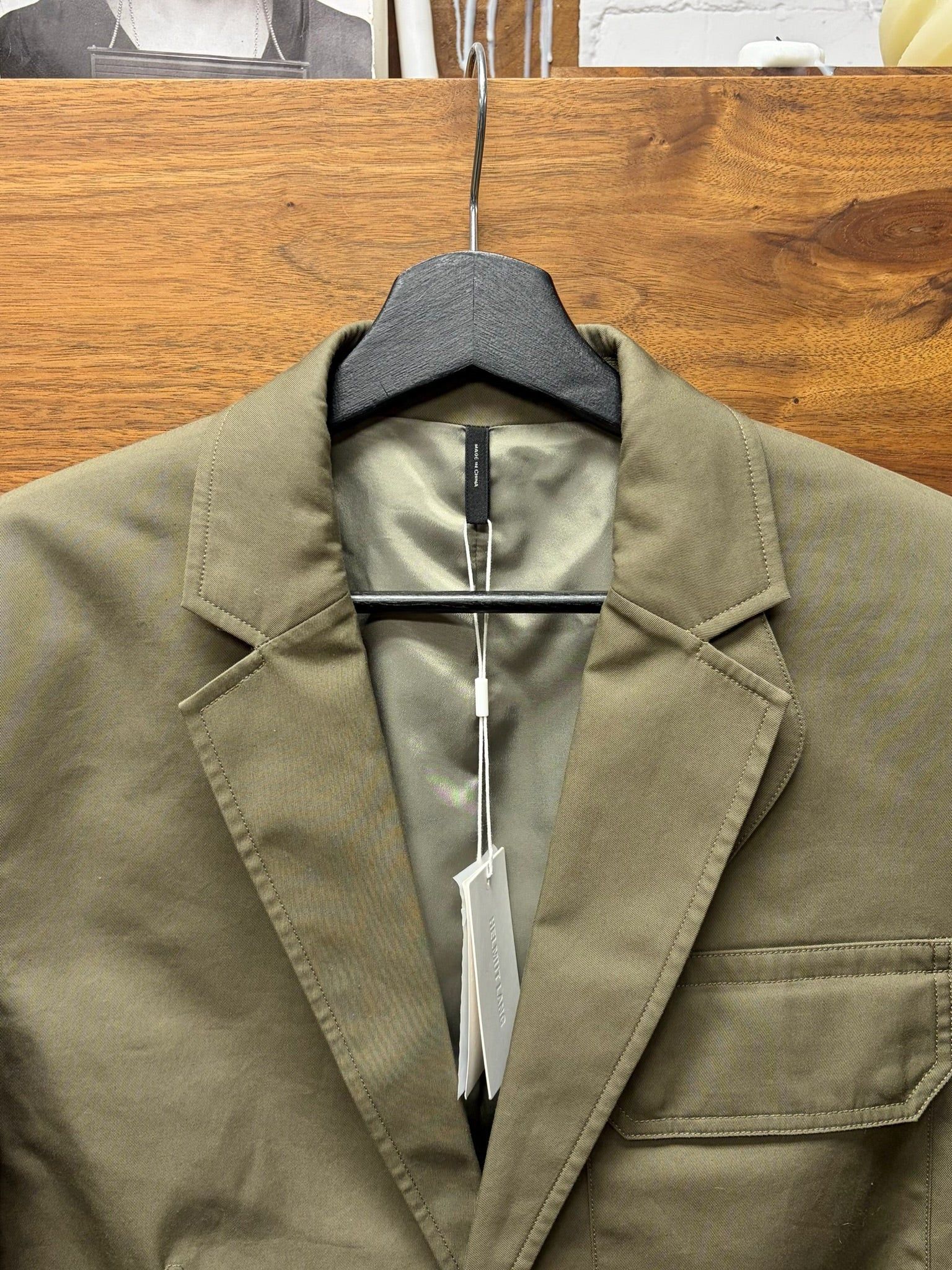 Helmut Lang Vintage Helmut Lang Oversized Dust Brown Heavy Cotton Blazer Size 36R - 2 Thumbnail