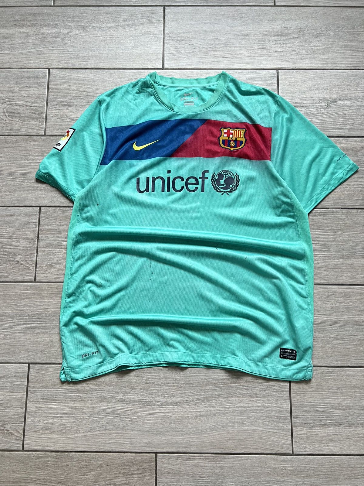 Other Vintage Nike Barcelona Soccer Jersey Away Mint Rare Size US XL / EU 56 / 4 - 2 Thumbnail