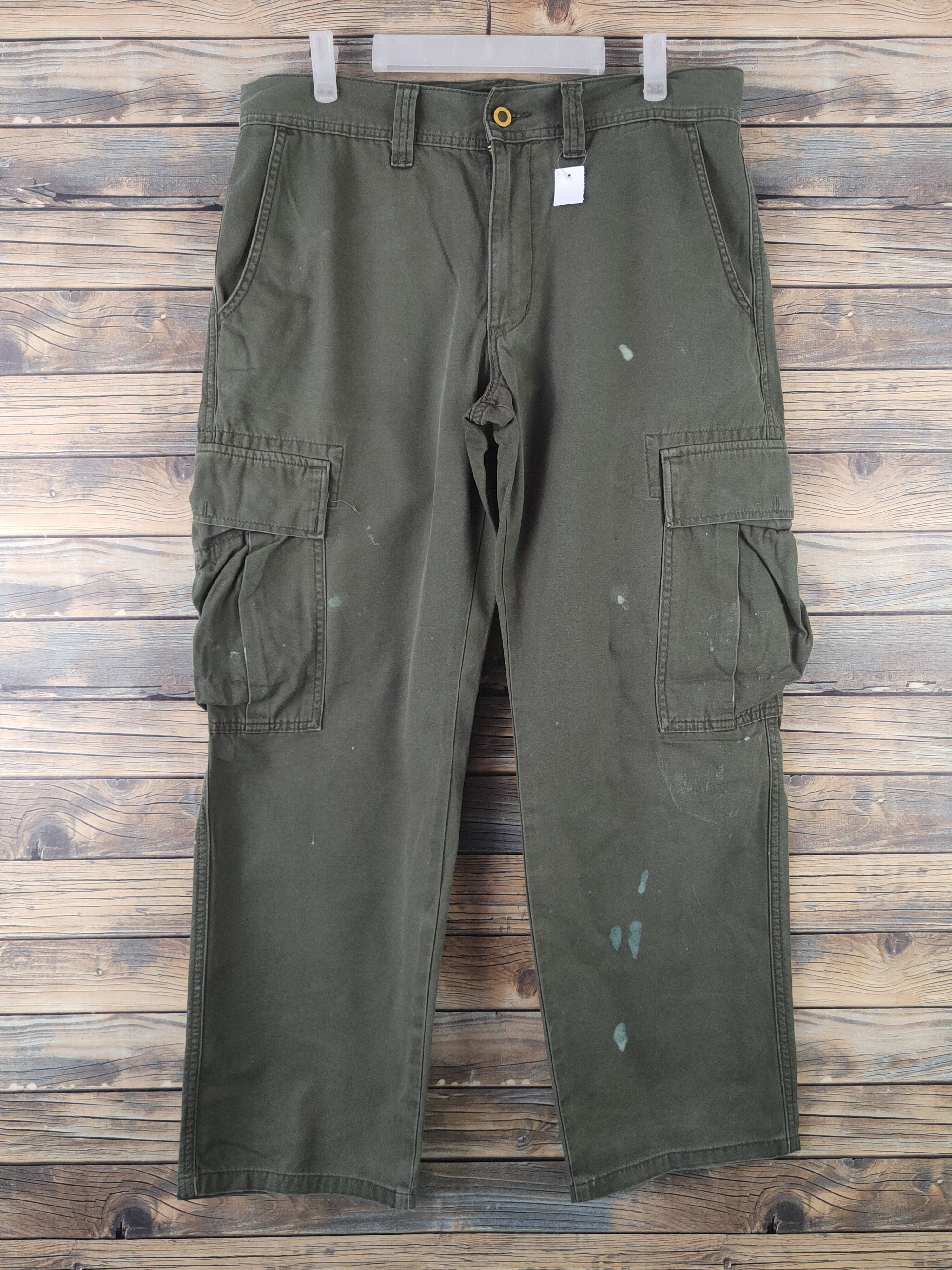 Edwin DL The LA Mart Dark Olive Multipocket Cargo Pants #1929 Size US 33 - 1 Thumbnail