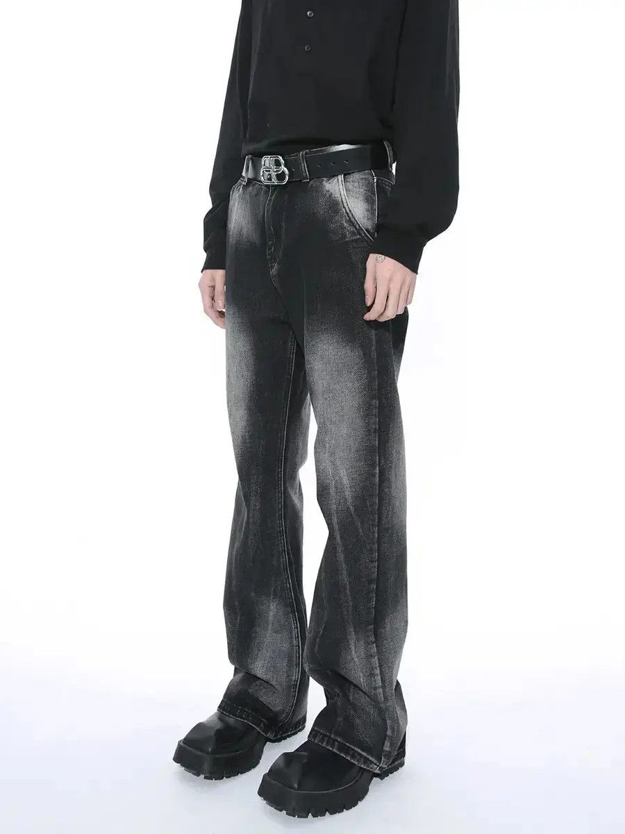 Japanese Brand Retro loose high street micro flared jeans Size US 32 / EU 48 - 1 Thumbnail