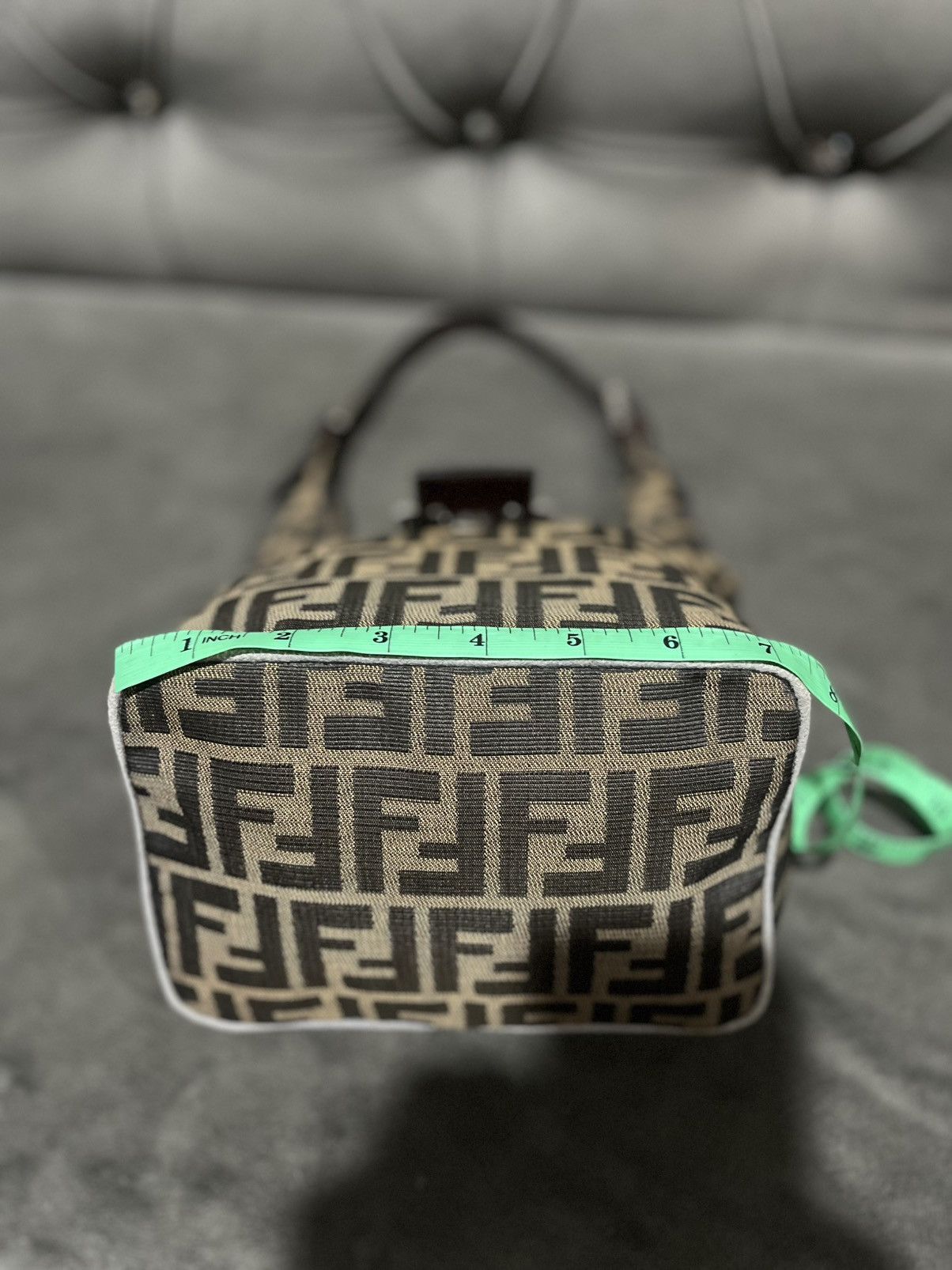 Fendi Authentic FENDI Tobacco Zucca Canvas Mia Hobo Bag Size ONE SIZE - 19 Thumbnail