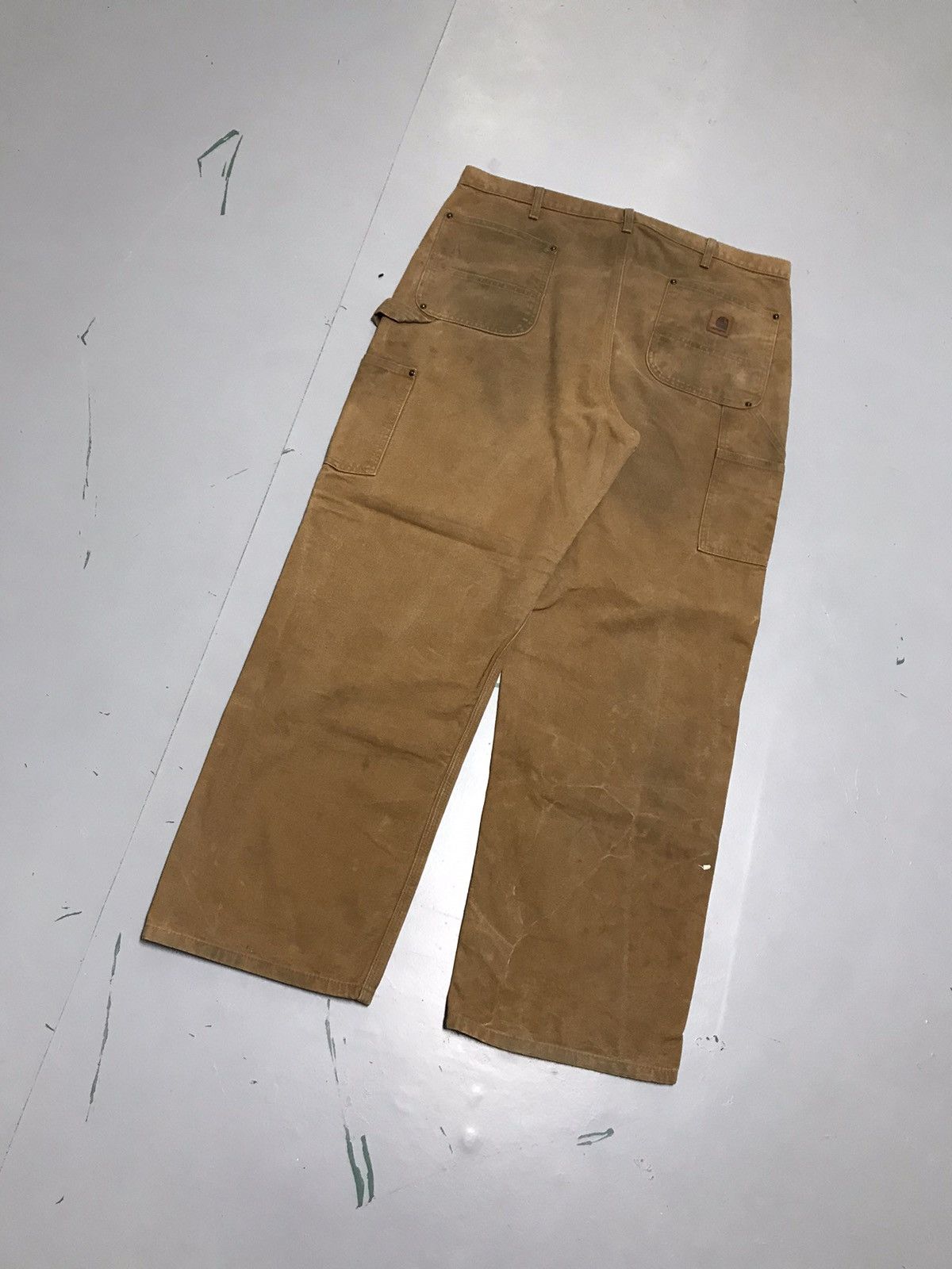 Carhartt Vintage carhartt B136 BRN dusty double knee workwear Size US 40 / EU 56 - 11 Thumbnail