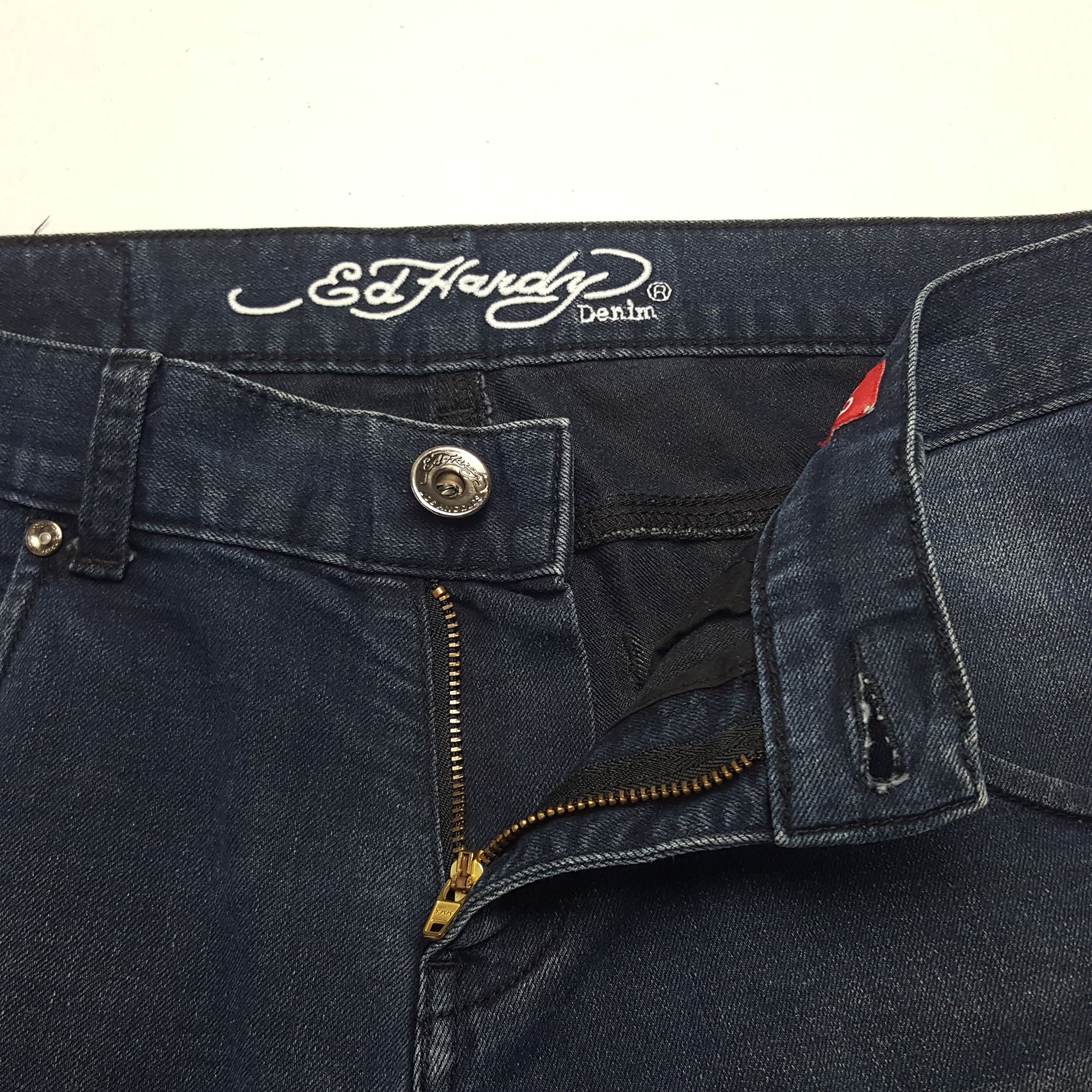 Christian Audigier × Ed Hardy × Vintage Vintage Ed Hardy by Christian Audiger Denim Jeans Size US 30 / EU 46 - 7 Thumbnail