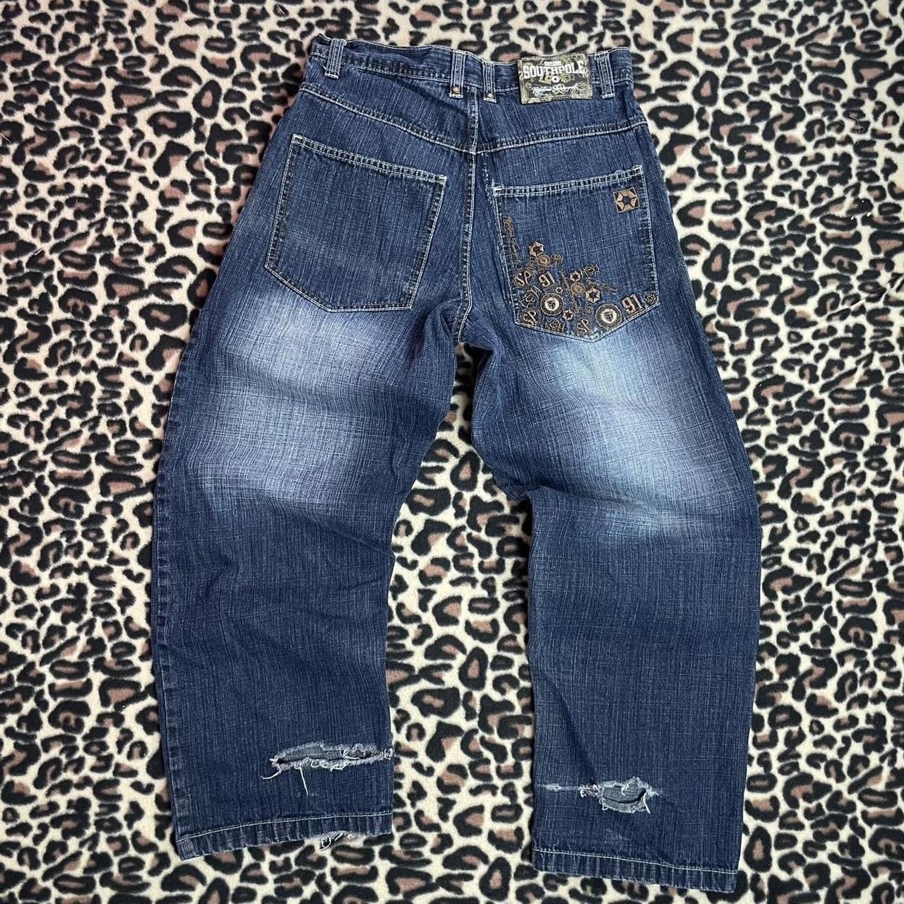 Southpole Baggy wide-leg Southpole dark wash denim jeans Size US 34 / EU 50 - 1 Thumbnail