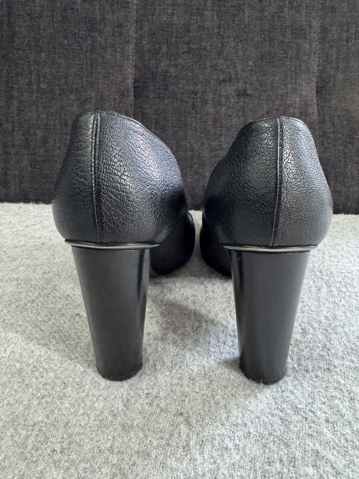Dolce & Gabbana Dolce & Gabbana D&G Black Leather Heels size 40 luxury Size US 10 / IT 40 - 7 Thumbnail