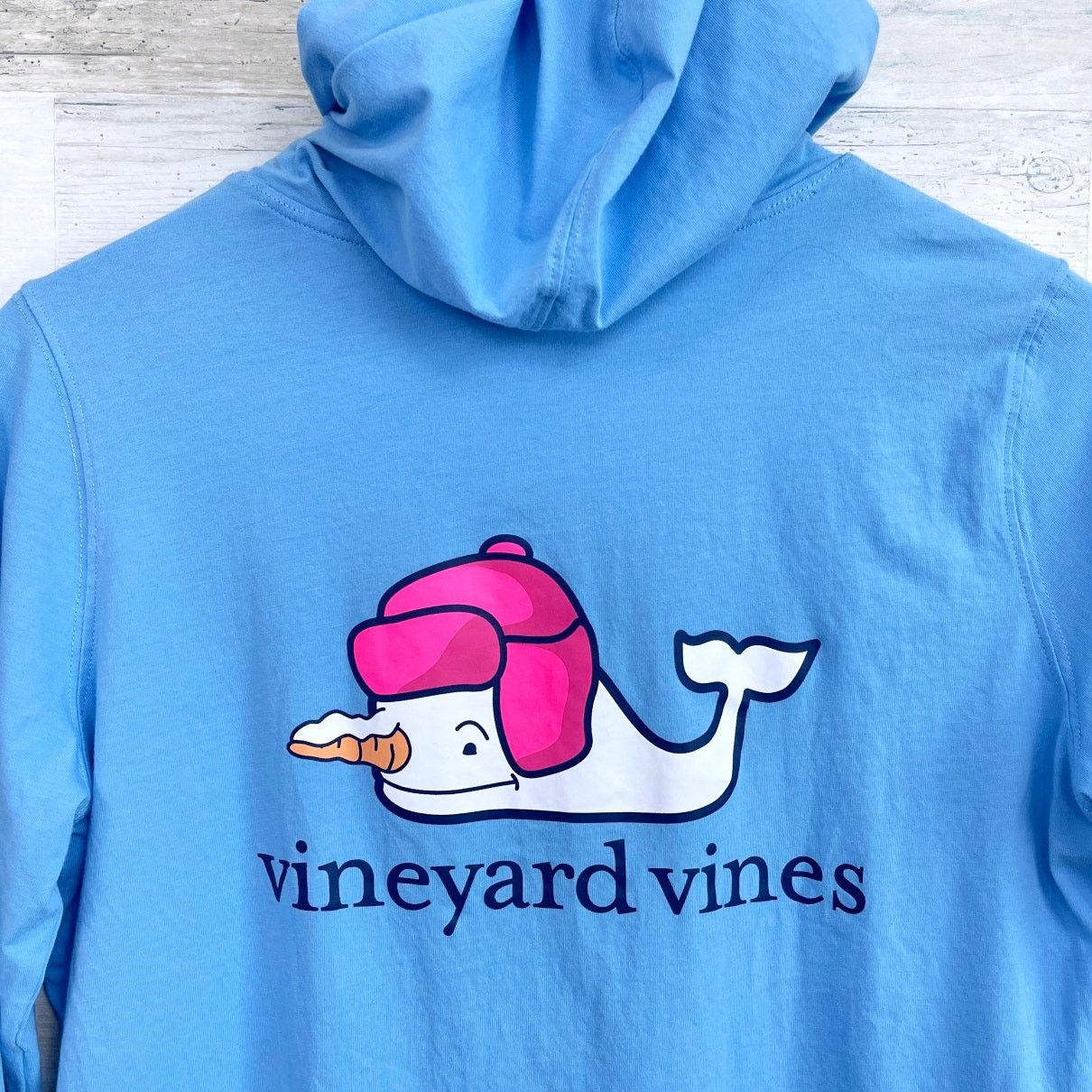 Vineyard Vines Vineyard Vines Snowman Whale Long-Sleeve Hood Tee Mens S Size US S / EU 44-46 / 1 - 1 Thumbnail