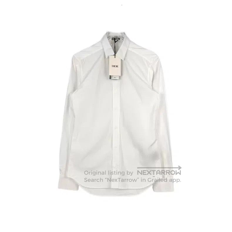 Dior Dior Size 39 Plain white shirt Size US XXS / EU 40 - 1 Thumbnail