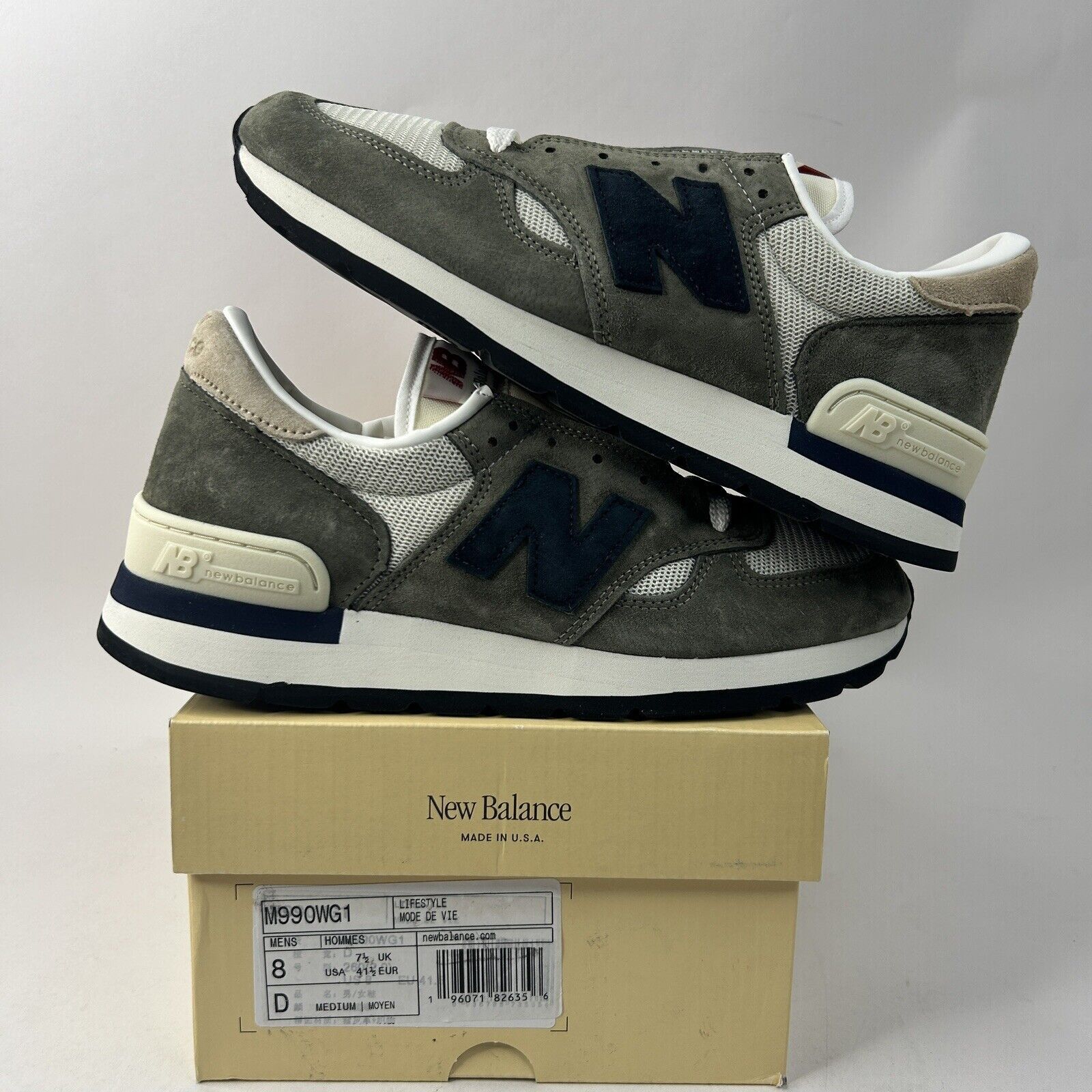 New Balance New Balance x Teddy Santis 990v1 “Blue Grey” 2024 Size US 8 / EU 41 - 1 Thumbnail