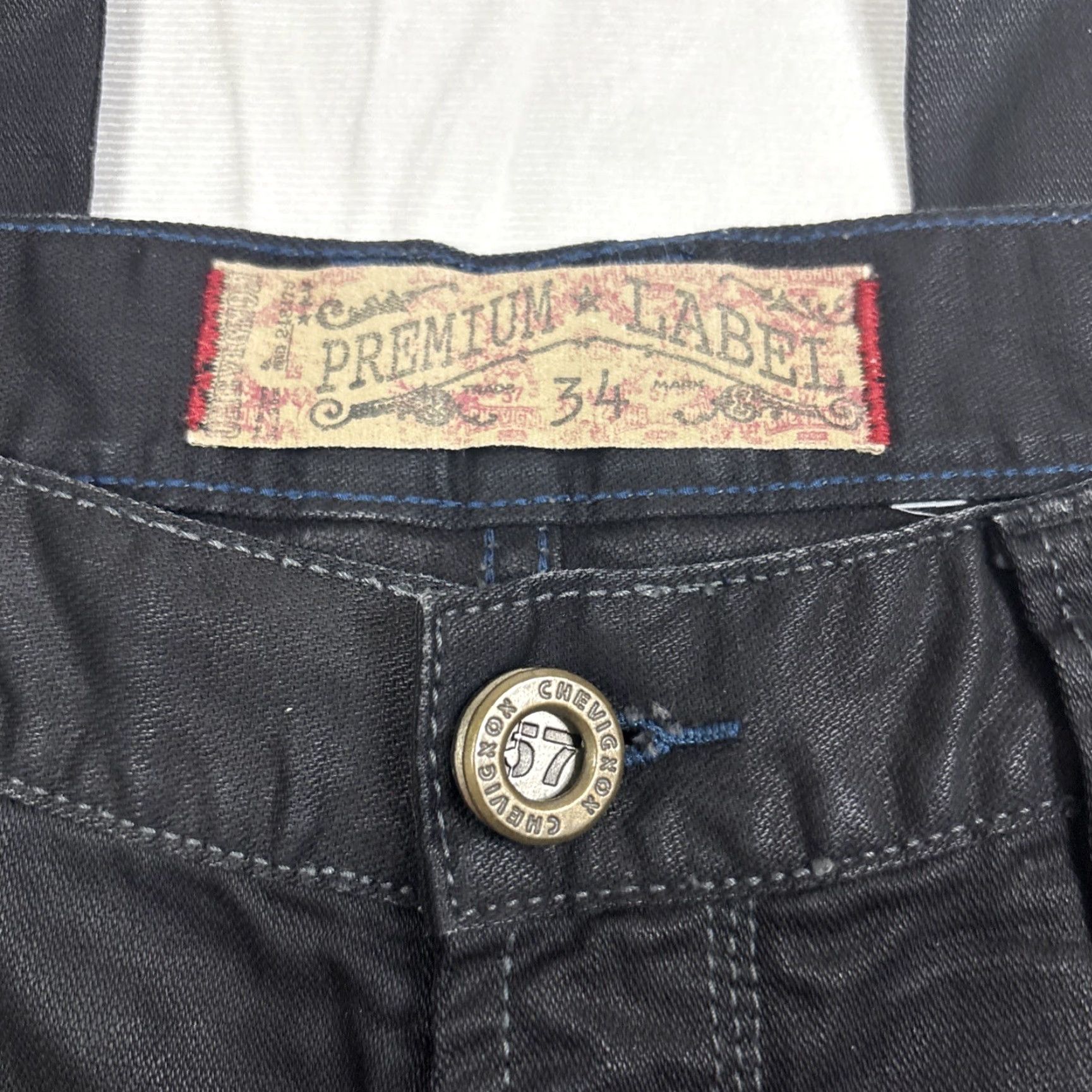 Vintage Chevignon Morrison Jeans Men’s 34 Black Cotton Premium Label Jeans 34 Inseam 34 Straight Men Black Cotton Premium Label Size US 34 / EU 50 - 4 Thumbnail