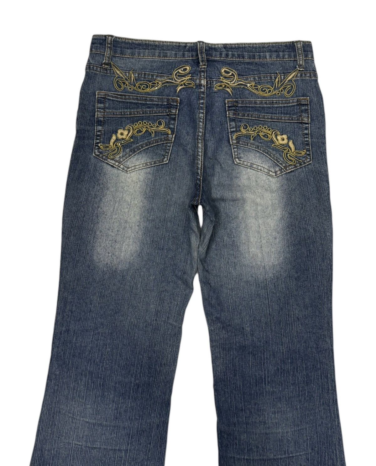 Japanese Brand HAPHAZARD JEANS DISTRESS BOOTCUT FLARED DENIM JEANS Size US 32 / EU 48 - 6 Thumbnail