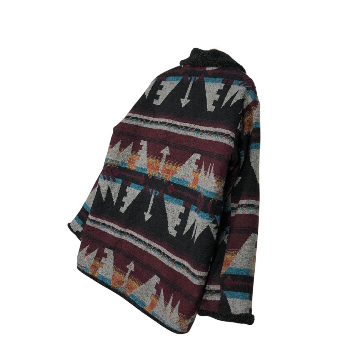 Japanese Brand 📌Vintage Wool Jacket Button Titicaca Navajo Native Design Size US M / EU 48-50 / 2 - 11 Thumbnail