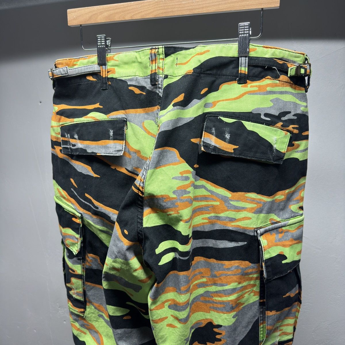 ERL ERL Camo Cargo Pants Faded Distressed Large Size US 36 / EU 52 - 4 Thumbnail