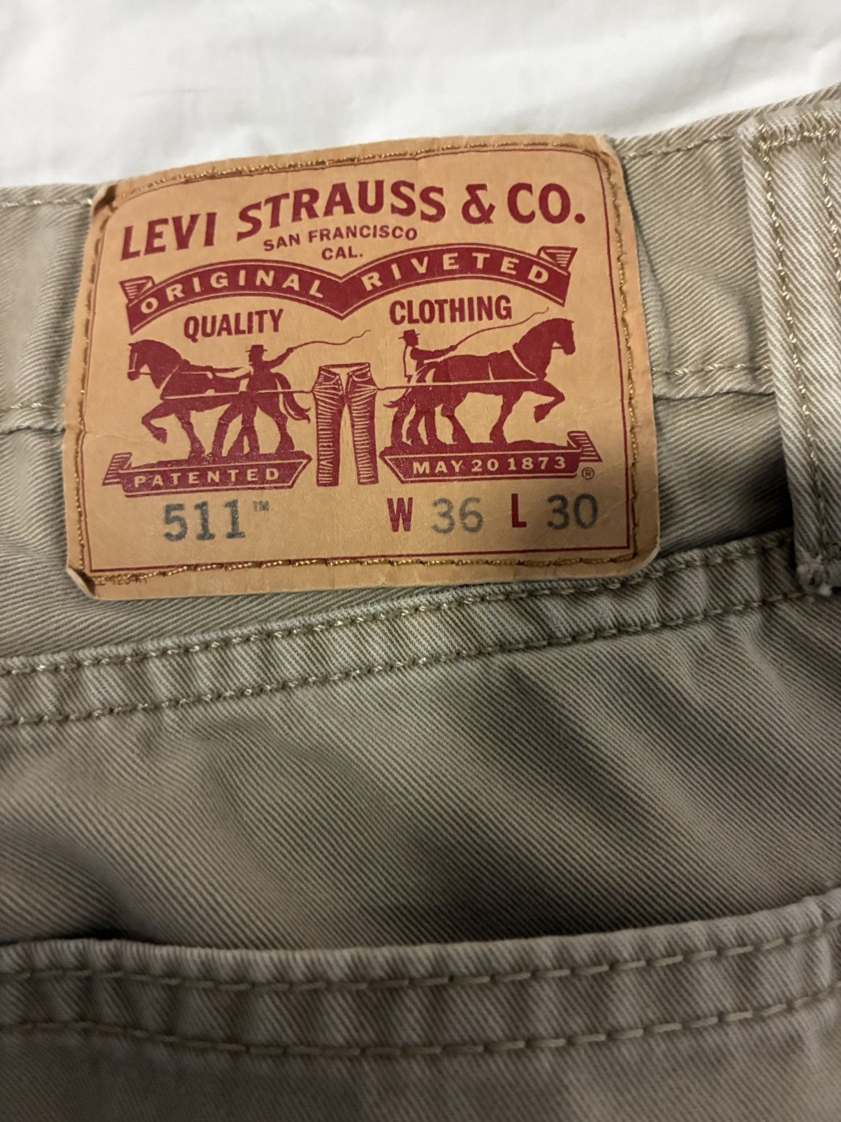 Levi's Levi's 511 tan straight leg jeans Size 36" Size US 36 / EU 52 - 4 Thumbnail