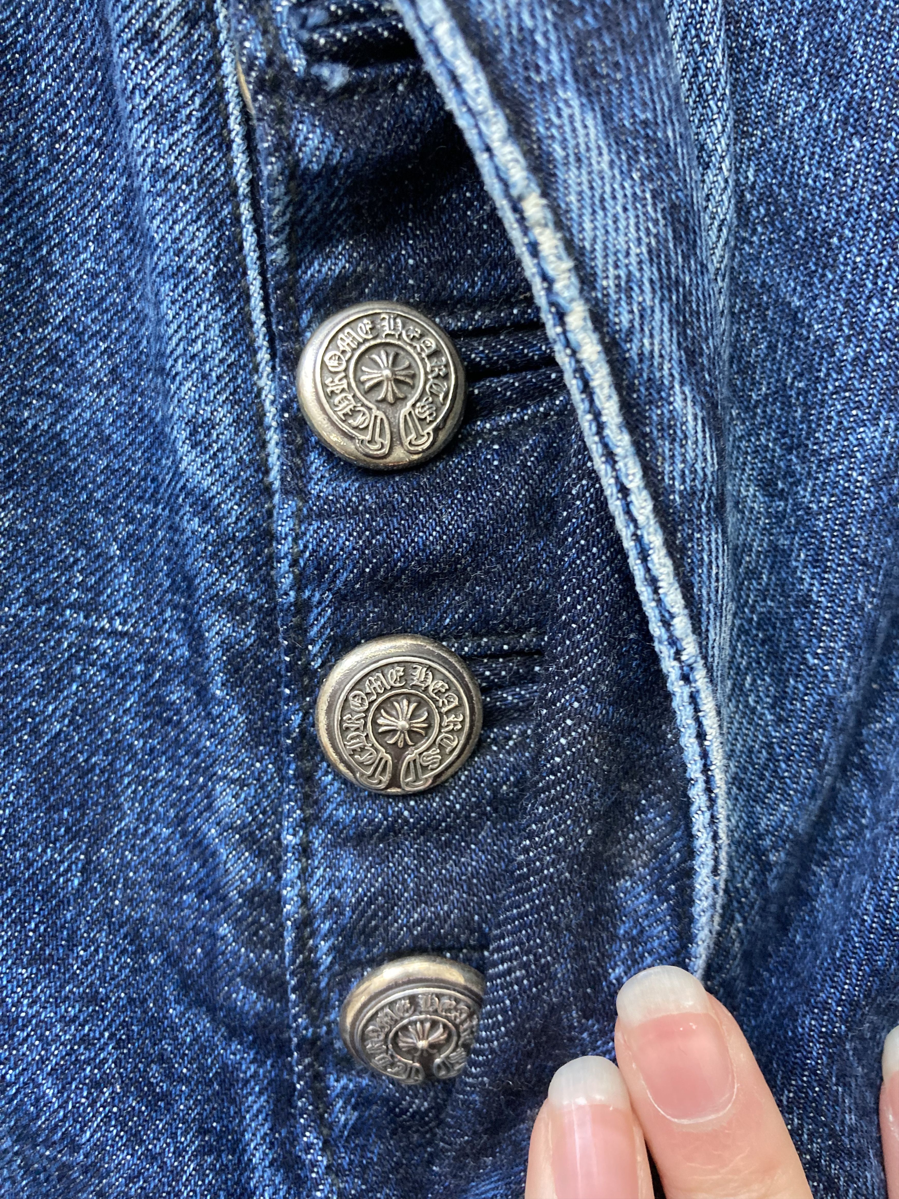 Chrome Hearts Chrome Hearts Rivet Double Knee Denim Carpenter Shorts Size 24" / US 00 / IT 34 - 4 Thumbnail