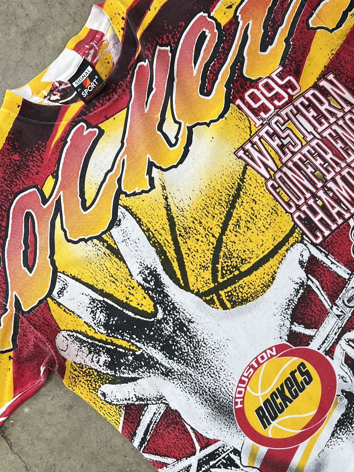 NBA Vintage AOP 1995 Houston Rockets Western Conference Champ XL Size US XL / EU 56 / 4 - 1 Thumbnail