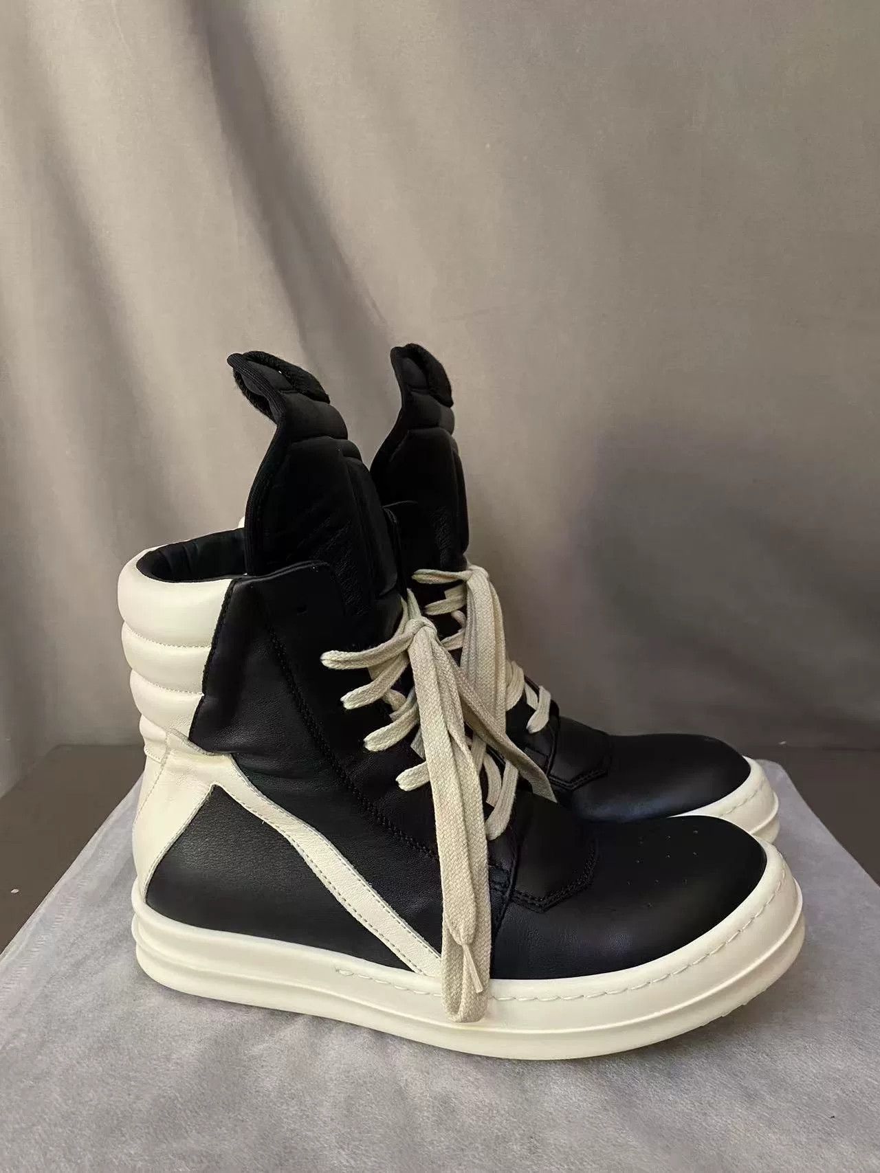 Rick Owens Rick Owens Leather Pink Hitop Sneakers 37 Women Size US 6.5 / IT 36.5 - 1 Thumbnail