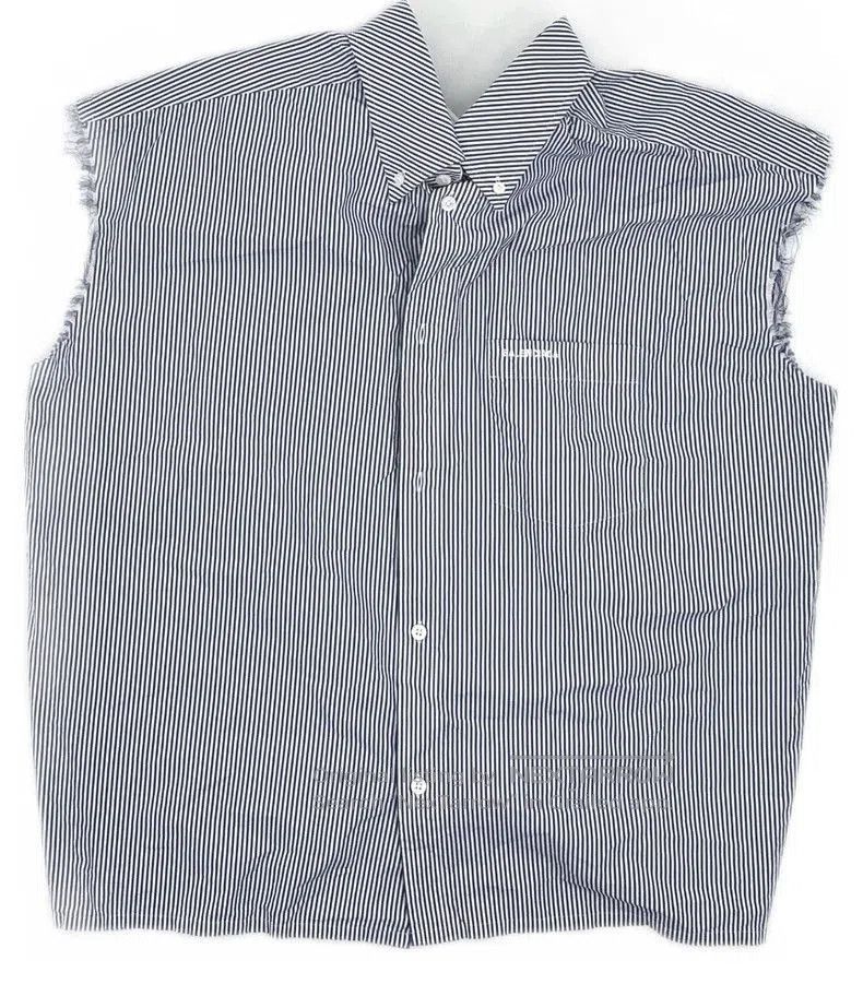 Balenciaga Balenciaga Sleeveless Striped Shirt. Size US XS / EU 42 / 0 - 1 Thumbnail