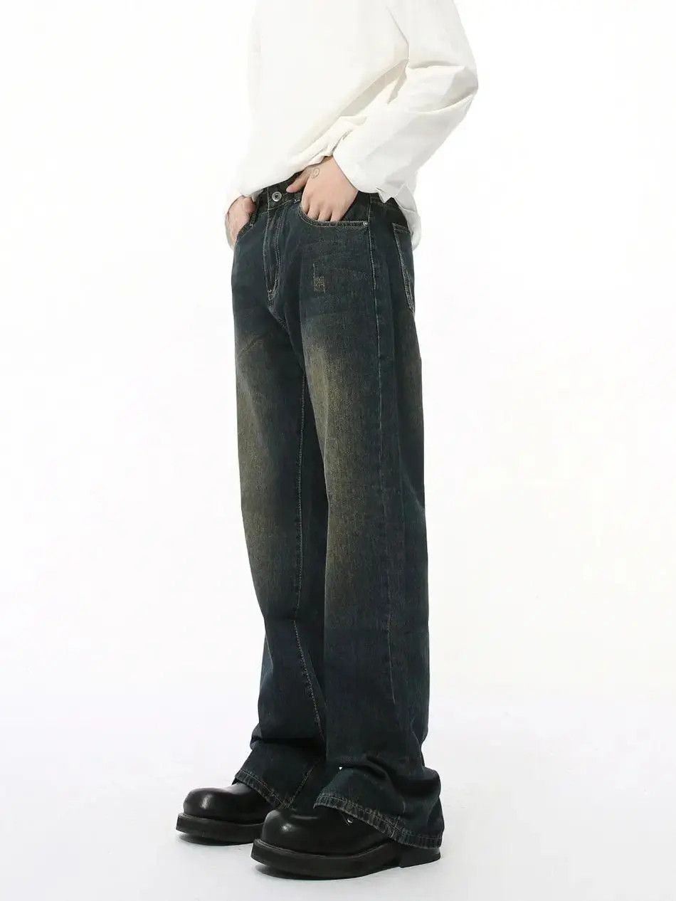 Japanese Brand Retro loose high street micro flared jeans Size US 32 / EU 48 - 4 Thumbnail