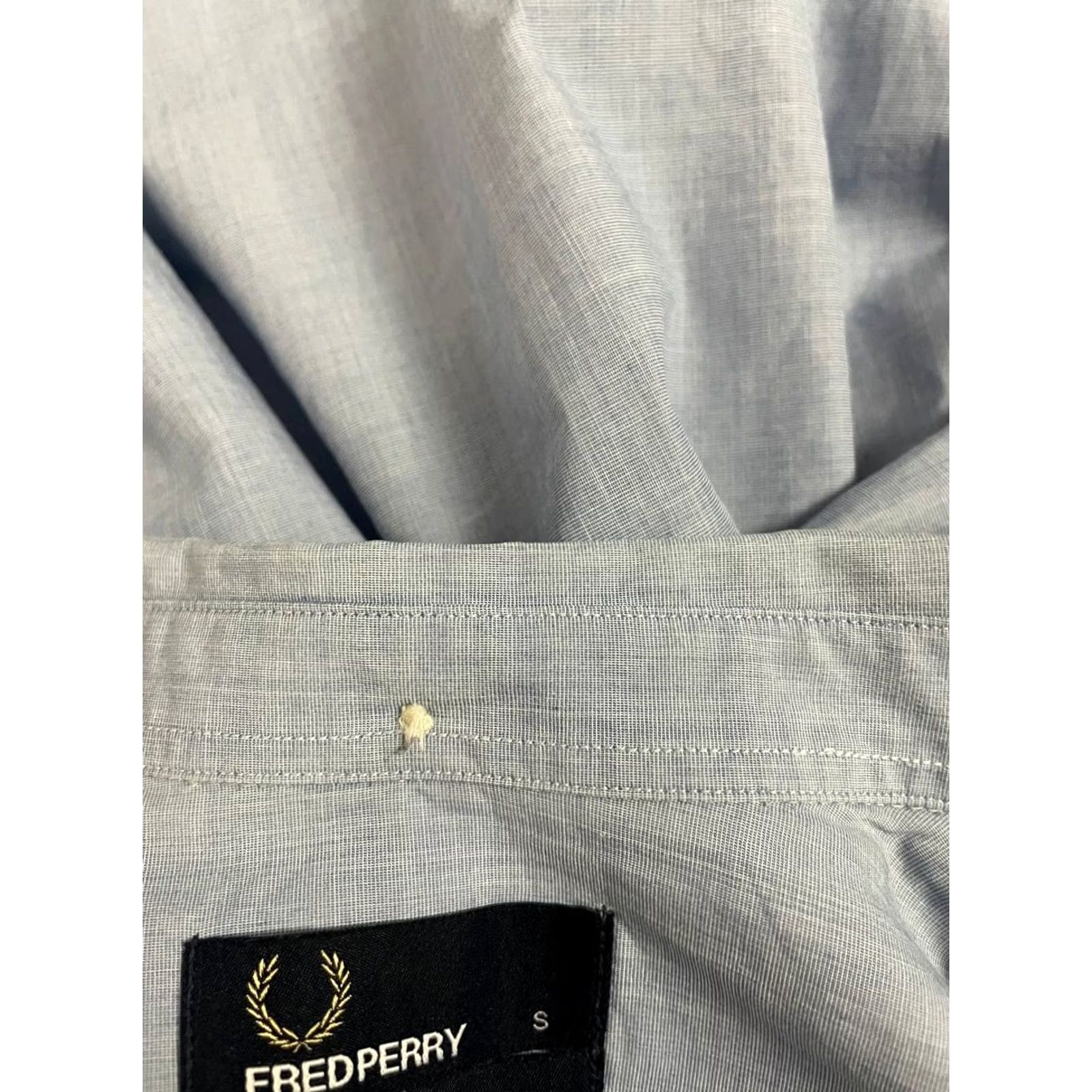 Fred Perry Fred Perry Mens Casual Shirt S Light Blue Cotton Short Sleeve Button Up Size US S / EU 44-46 / 1 - 7 Thumbnail
