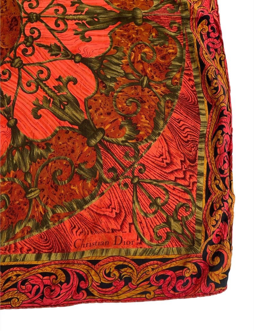 Christian Dior Monsieur Christian Dior Vintage Silk Handkerchief Neckerchief Bandana Size ONE SIZE - 11 Thumbnail