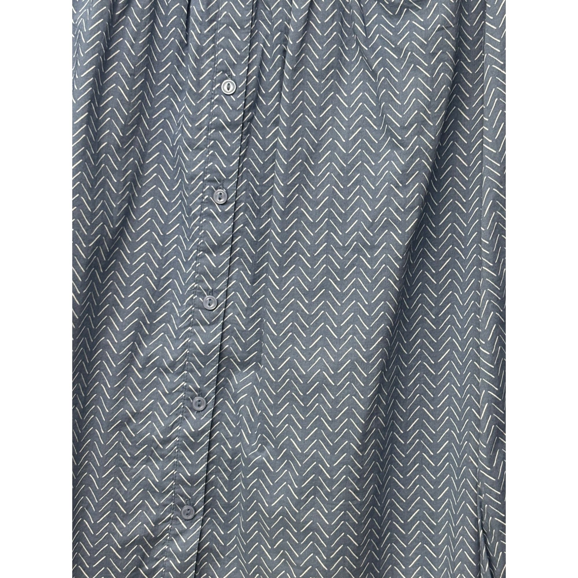 Other a.n.a. women’s Button Down Plead Scoop Neckline Printed Wove Size XL / US 12-14 / IT 48-50 - 3 Thumbnail