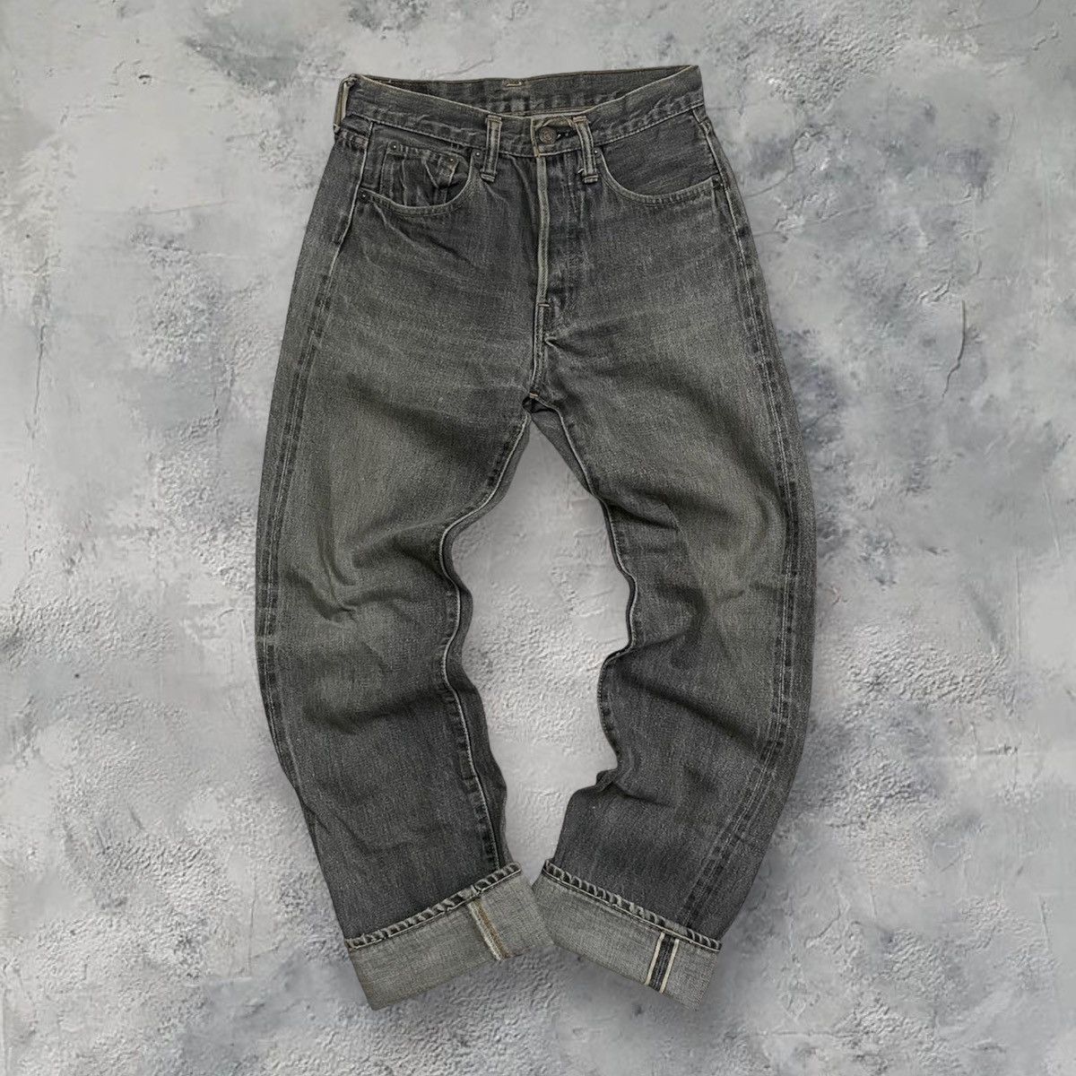 Denime Vintage 90’s Big E Denime Selvedge Jeans “black” Hard to fin Size US 28 / EU 44 - 1 Thumbnail