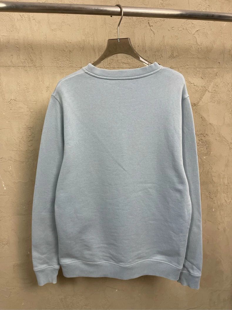 Loewe loewe Blue embroidered round-neck sweatshirt with large log Size US L / EU 52-54 / 3 - 2 Thumbnail