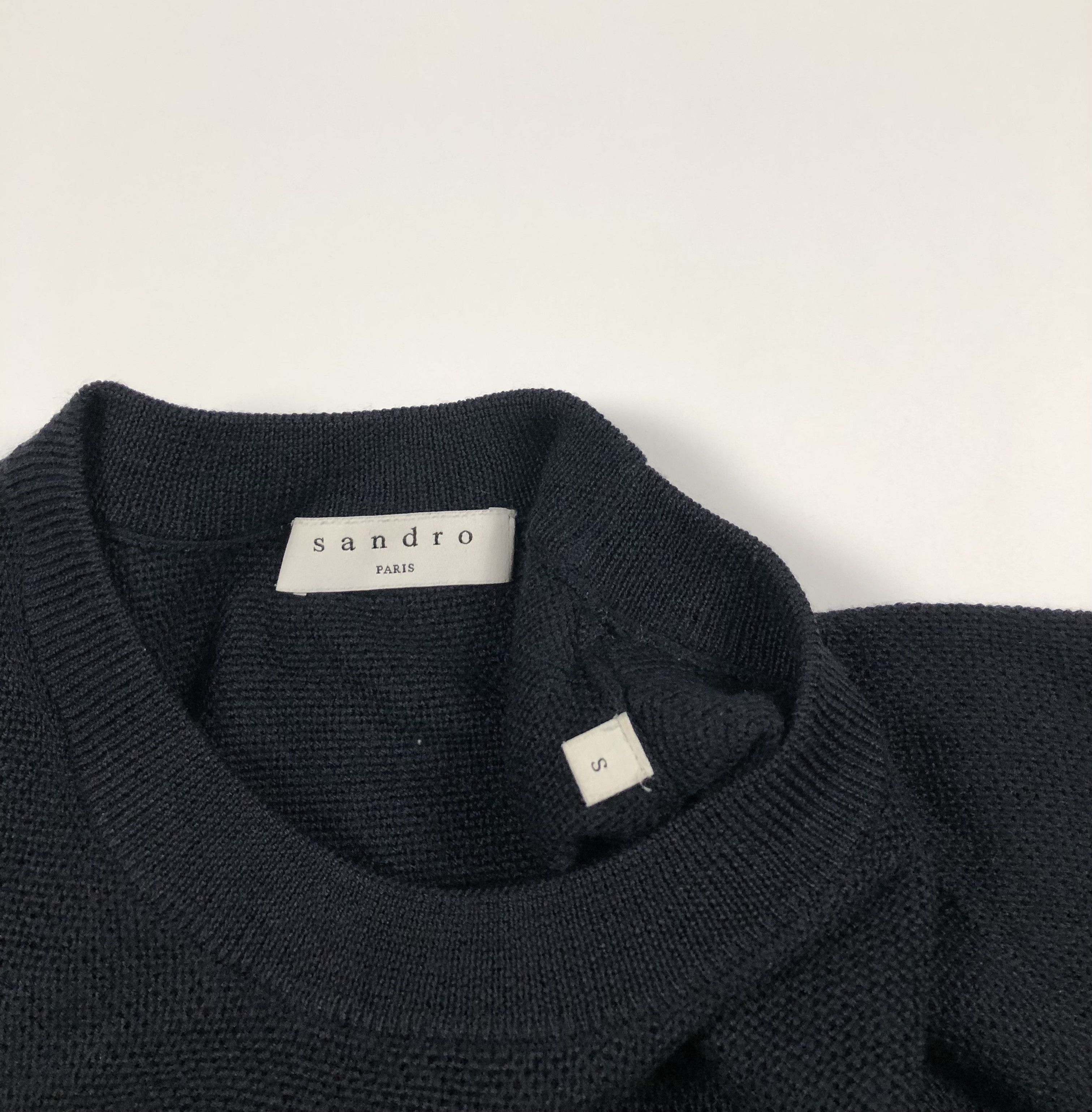 Sandro Sandro Paris Wool Blend Crewneck Jumper Size US S / EU 44-46 / 1 - 5 Thumbnail