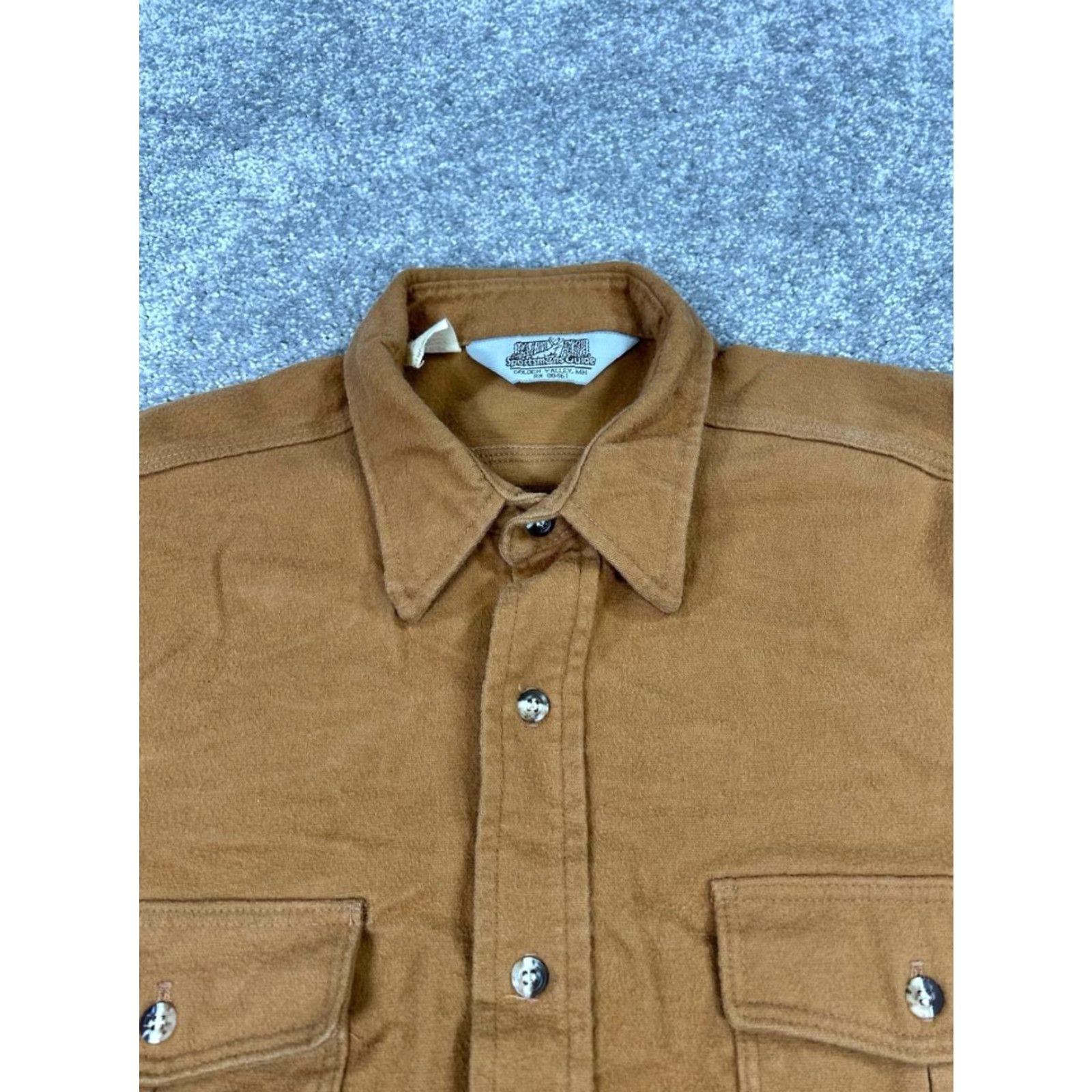 Joe Browns VINTAGE Sportsman Guide Shirt Mens L Brown Chamois Flannel Button Up Size US L / EU 52-54 / 3 - 2 Thumbnail