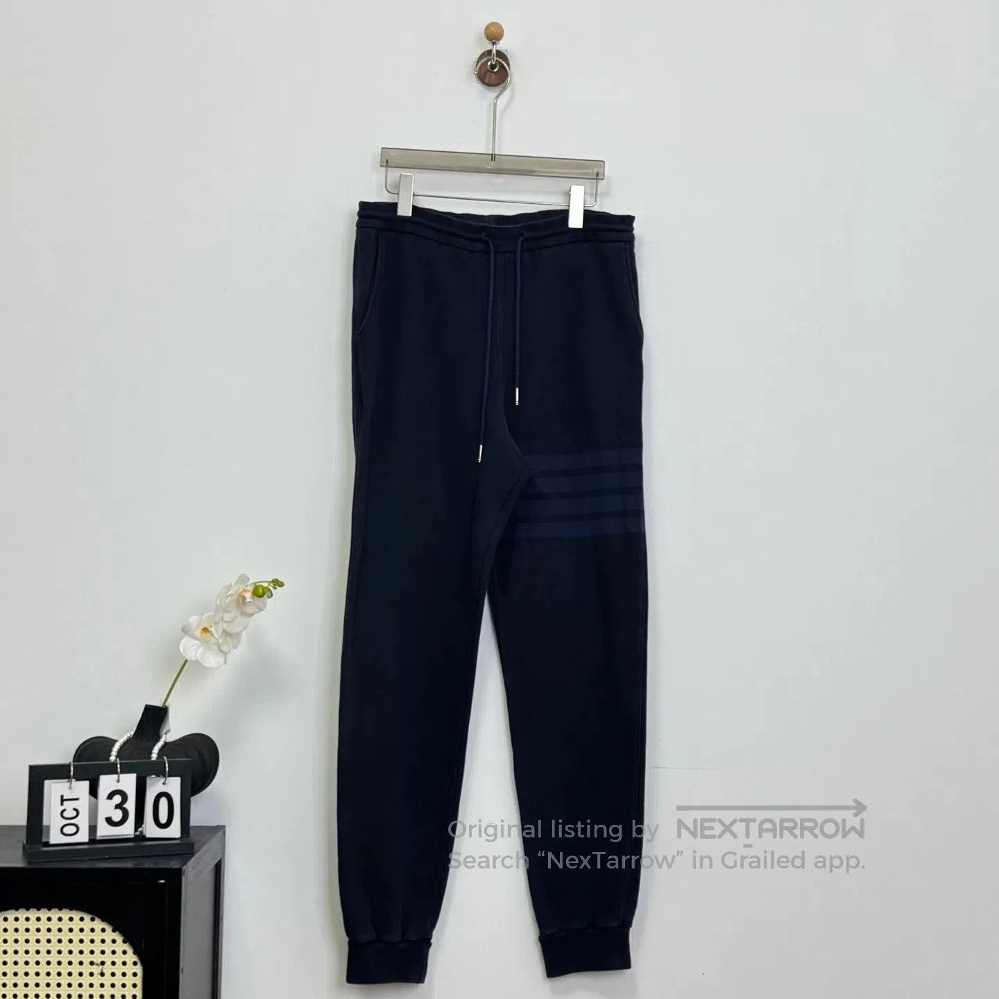 Thom Browne Thom Browne Navy Stripe Pants Size 4. Size US 26 / EU 42 - 2 Thumbnail