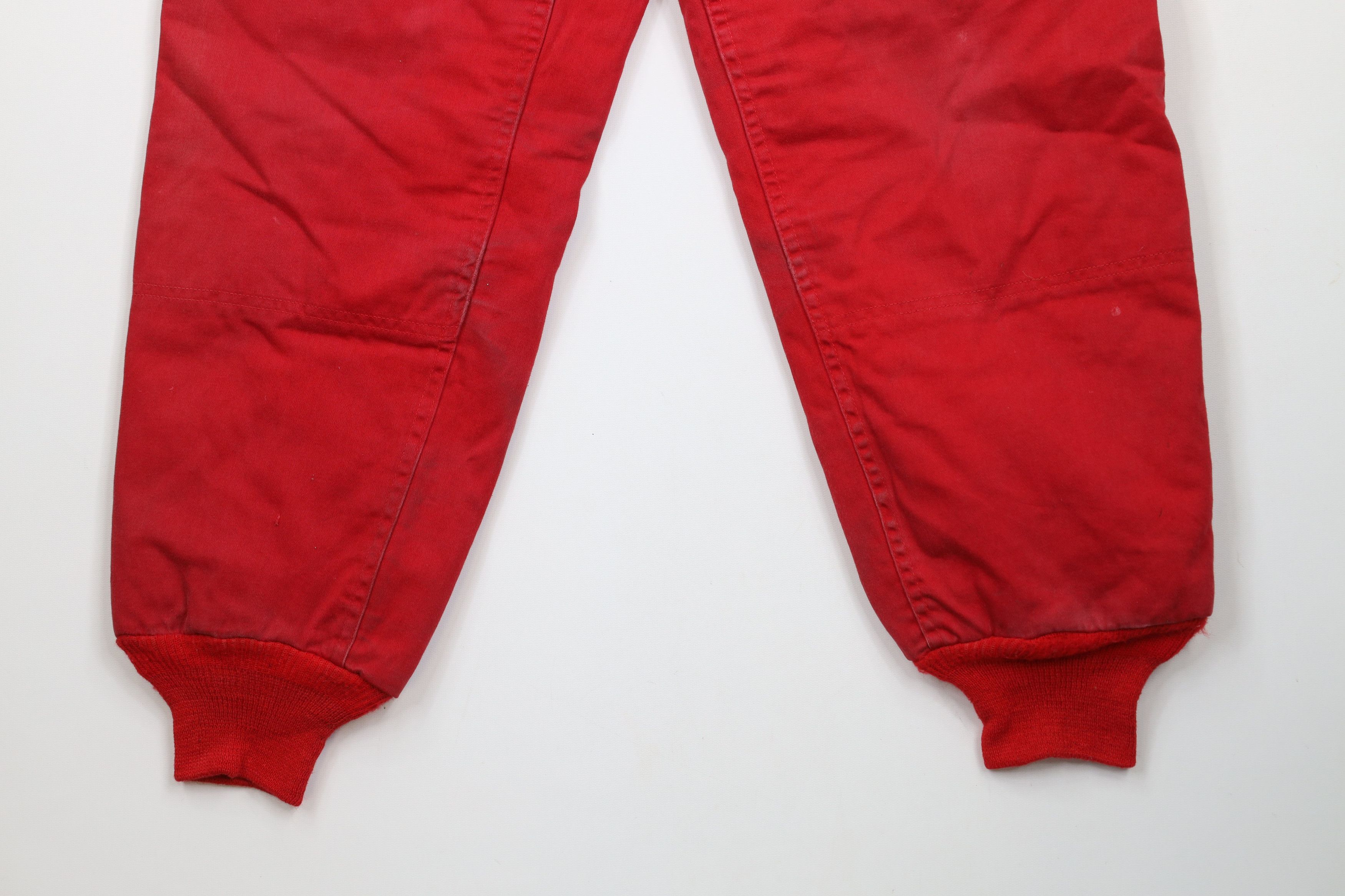 Vintage Vintage 50s 60s Heavyweight Quilted Joggers Pants Red USA Size US 28 / EU 44 - 4 Thumbnail