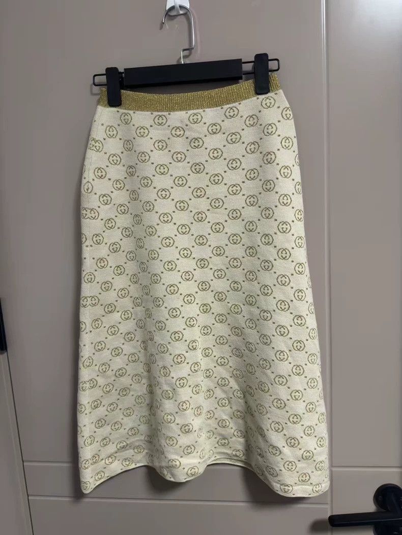 Gucci Gucci Logo Wool Long Skirt-2508 Size US 26 / EU 42 - 1 Thumbnail