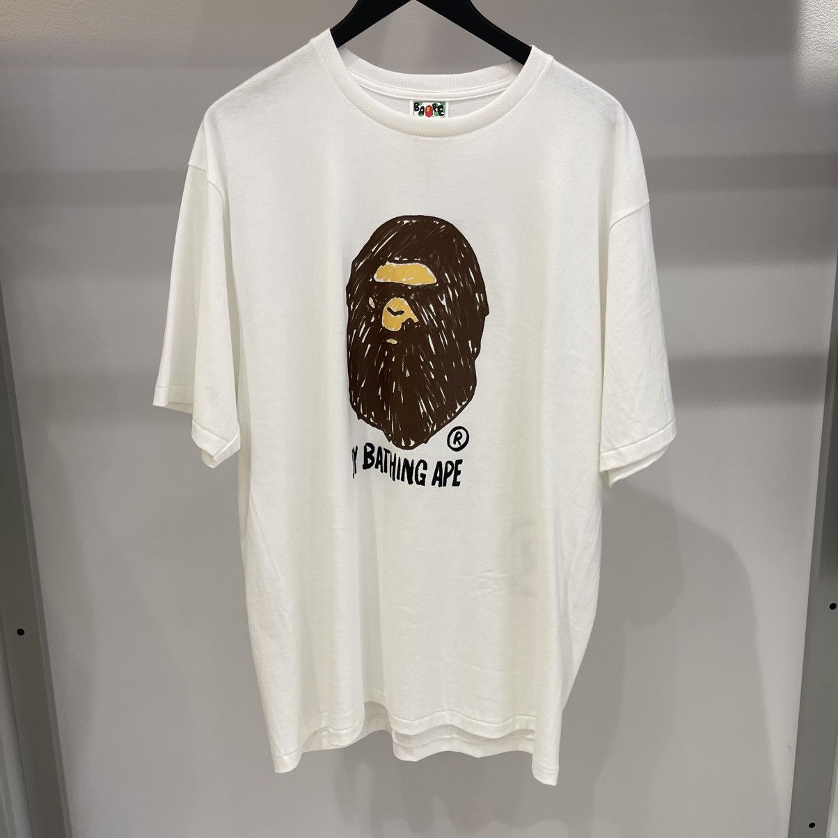 Bape Bape A Bathing Ape Hand Draw By Bathing Ape Tee Size US XXL / EU 58 / 5 - 1 Thumbnail