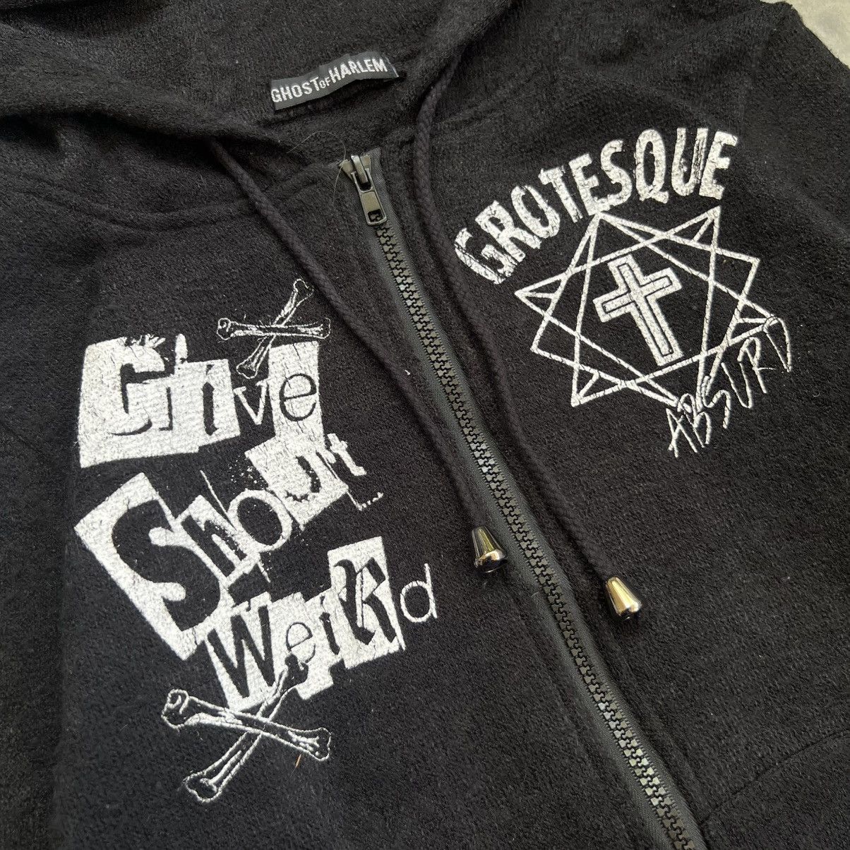 Hysteric Glamour 2000s Ghost Of Harlem Skull Zip Hoodie Size US S / EU 44-46 / 1 - 5 Thumbnail