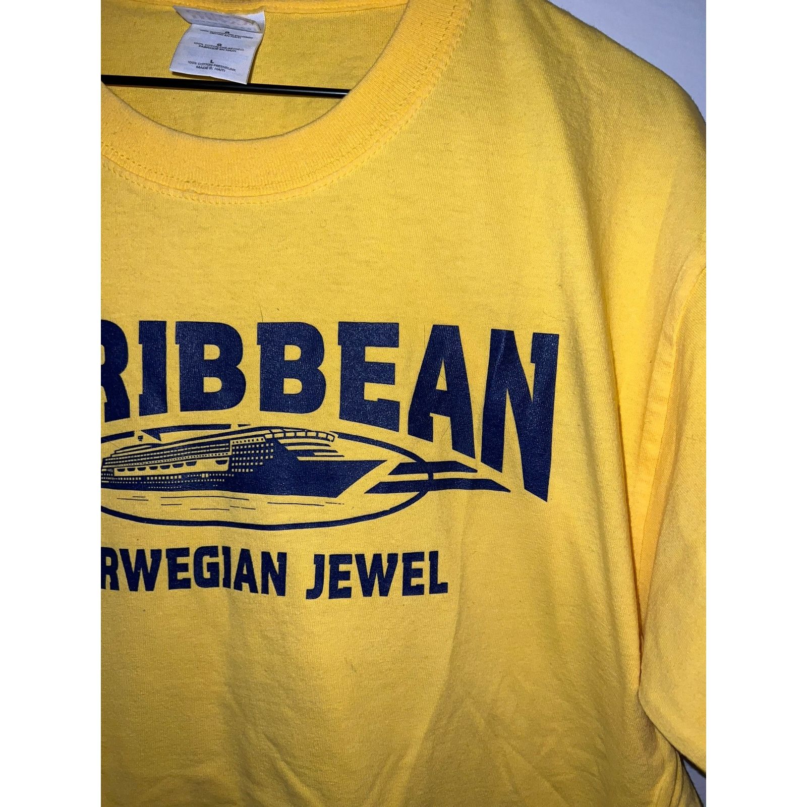 Gildan Vintage Caribbean Norwegian Jewel Shirt Ship Yacht Tee Large Size US L / EU 52-54 / 3 - 3 Thumbnail