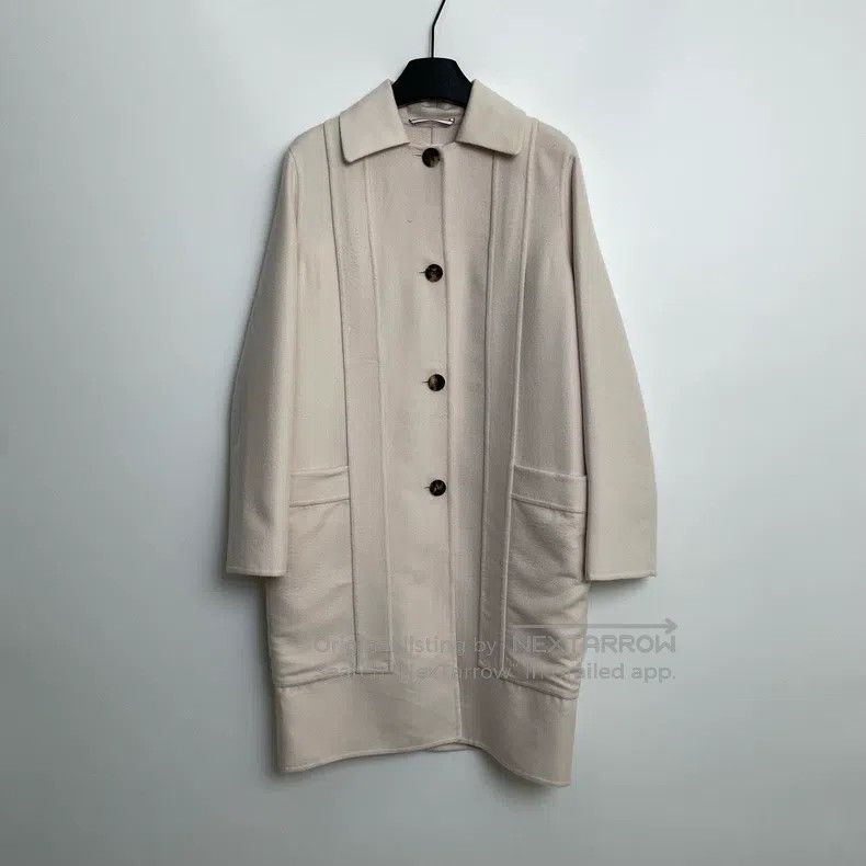 Hermes Hermes Classic Beige Collar Coat Size XS / US 0-2 / IT 36-38 - 2 Thumbnail