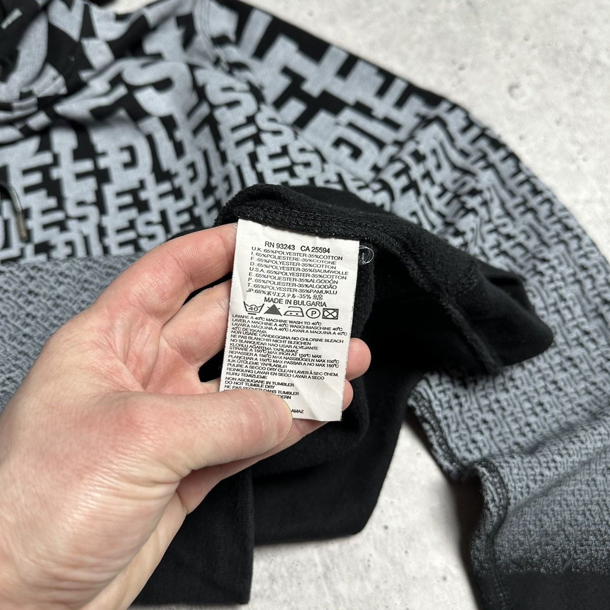 Designer × Diesel × Vintage Diesel Logo Monogram Vintage Hoodie Size M Size US M / EU 48-50 / 2 - 6 Thumbnail