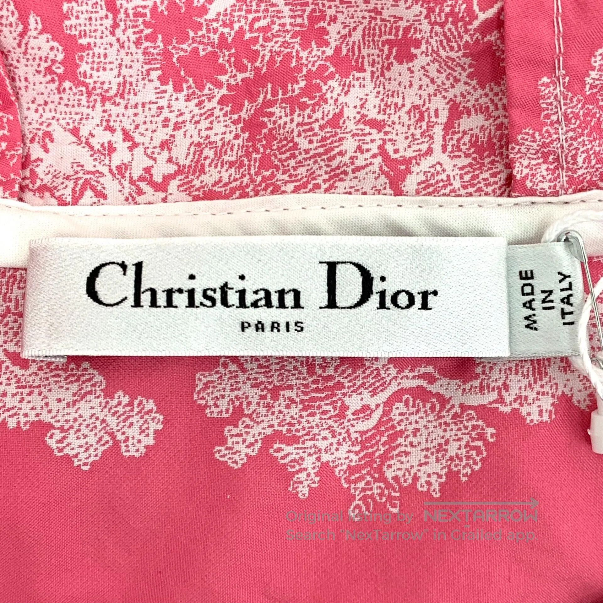 Dior Dior Pink Animal Jungle Print Hooded Dress. Size XS / US 0-2 / IT 36-38 - 6 Thumbnail