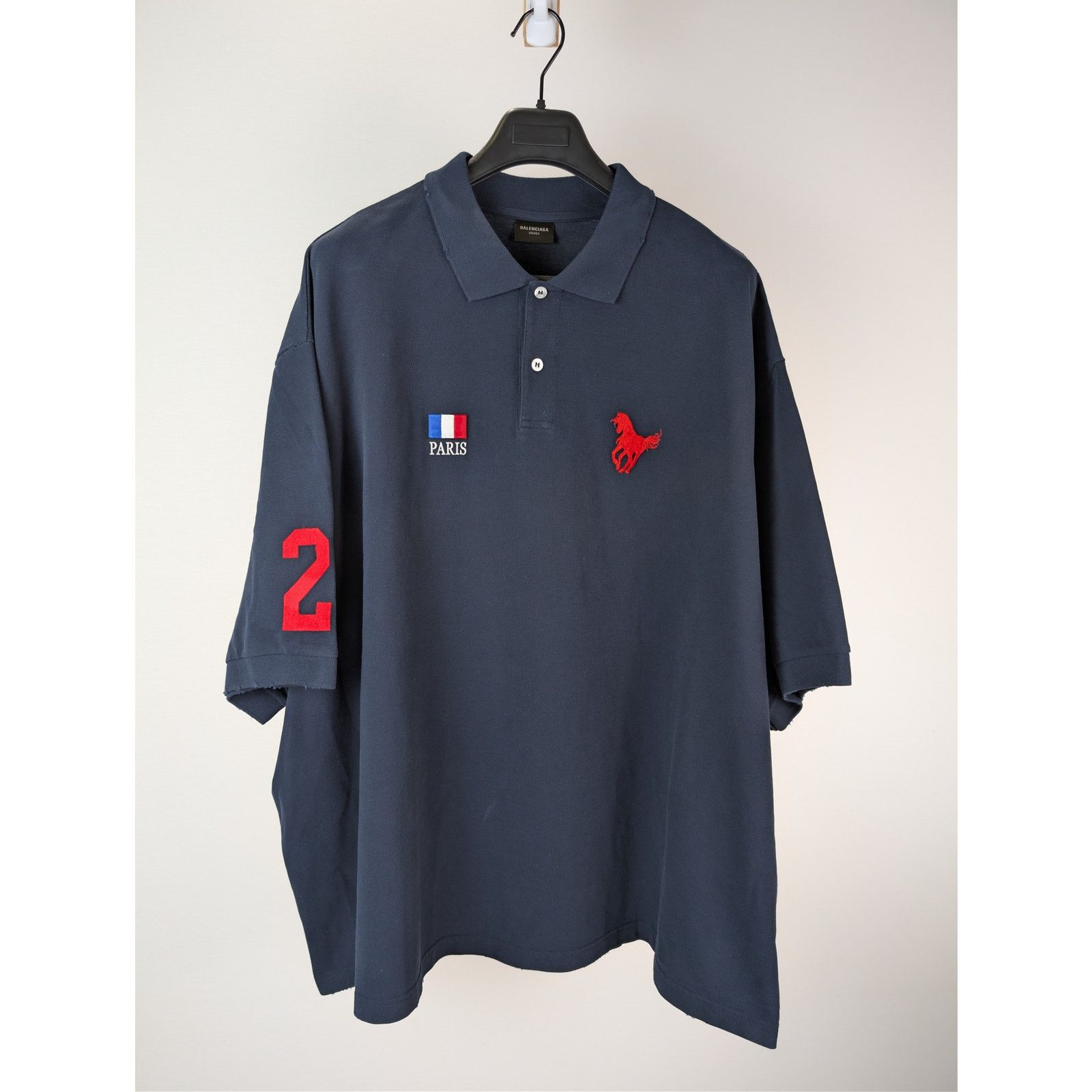 トップス BALENCIAGA POLO PARIS HORSE POLO SHIRT Balenciaga Balenciaga Polo Horse Paris Polo Shirts | Grailed