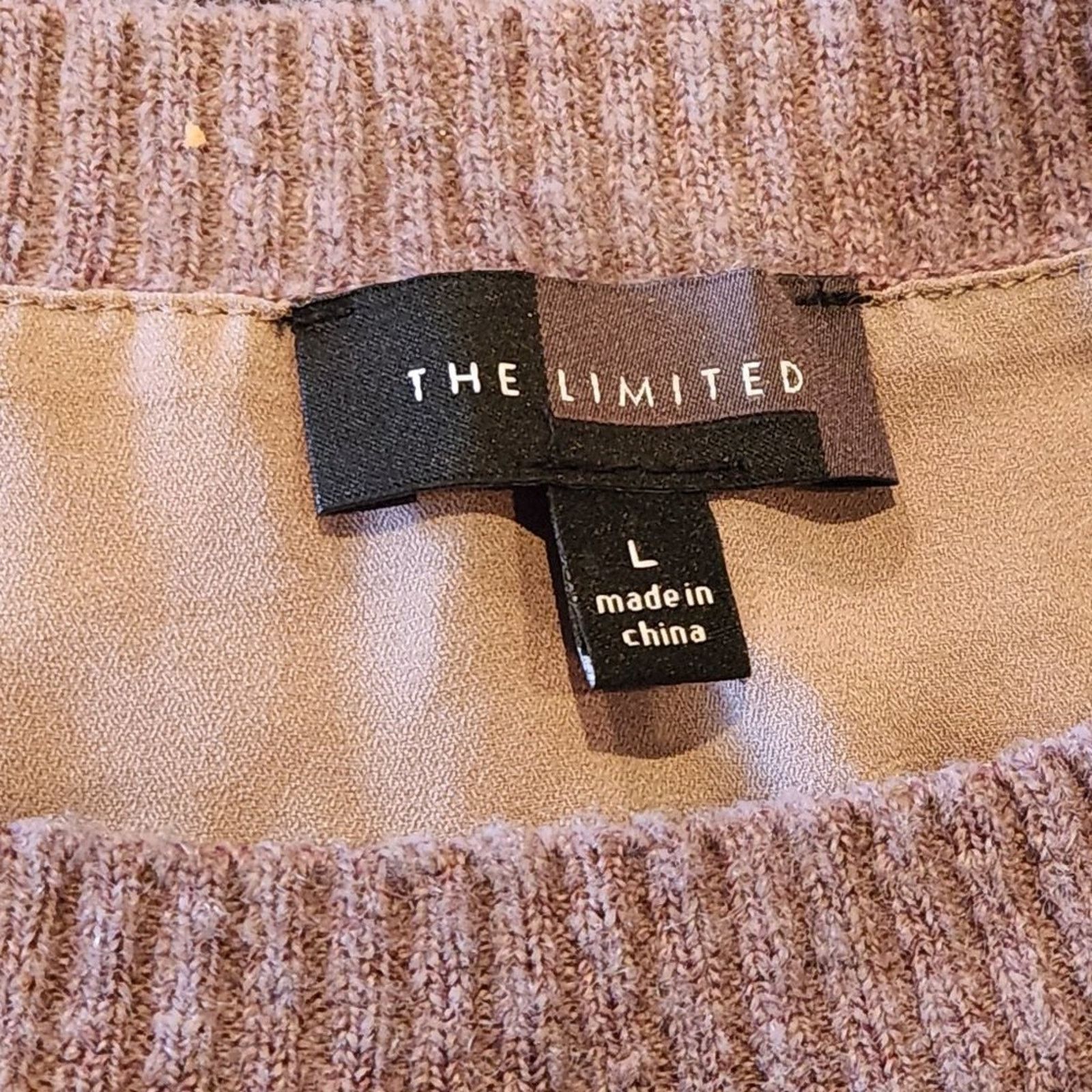 Other Dusty Purple Two-Layer Tunic Sweater From The Limited Size L / US 10 / IT 46 - 6 Thumbnail