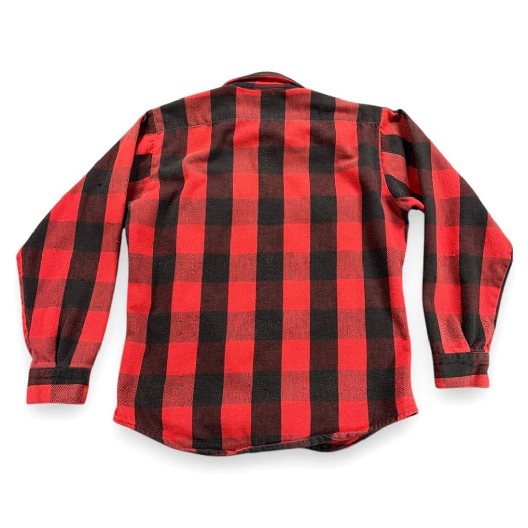 Vintage VINTAGE Five Brother Shirt Mens Adult MEDIUM Red Buffalo Plaid Flannel USA 80s Button-Up Potentials Size US M / EU 48-50 / 2 - 3 Thumbnail