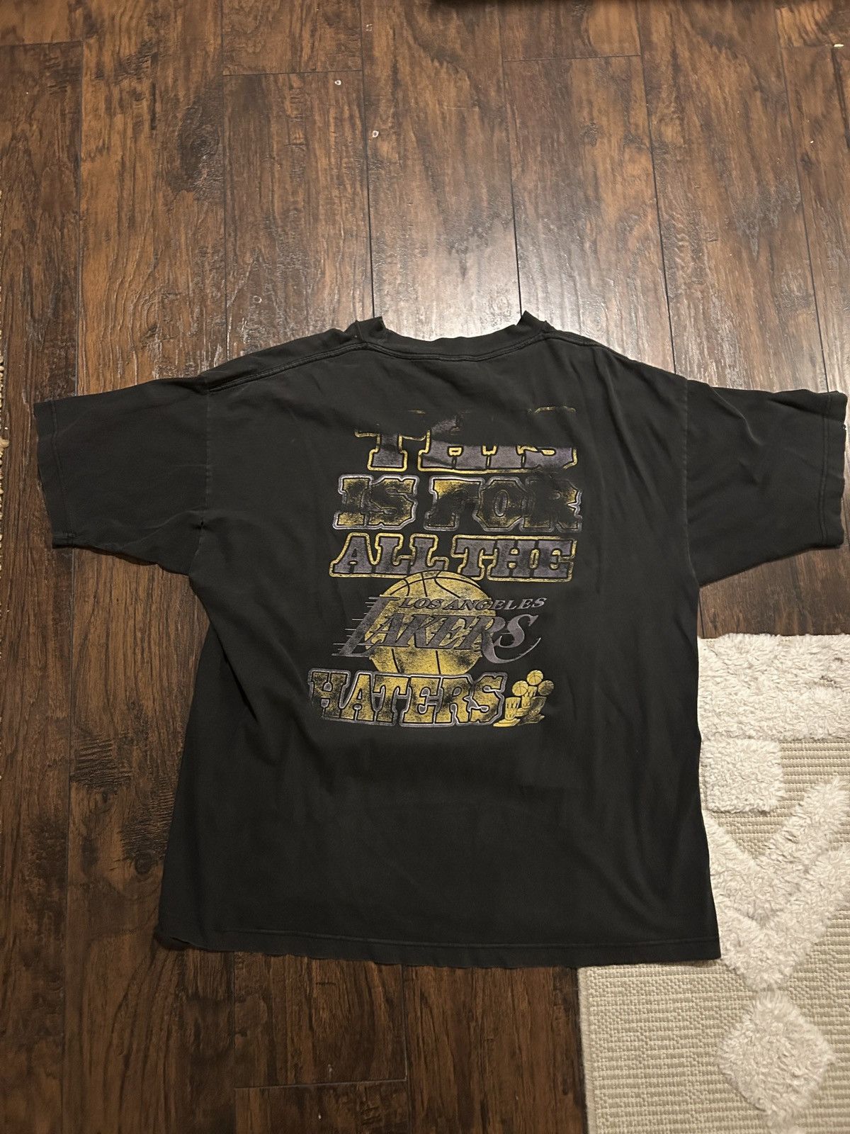 Vintage 2002 Vintage Los Angeles Lakers NBA Championship 3 Peat Size US XXL / EU 58 / 5 - 4 Thumbnail