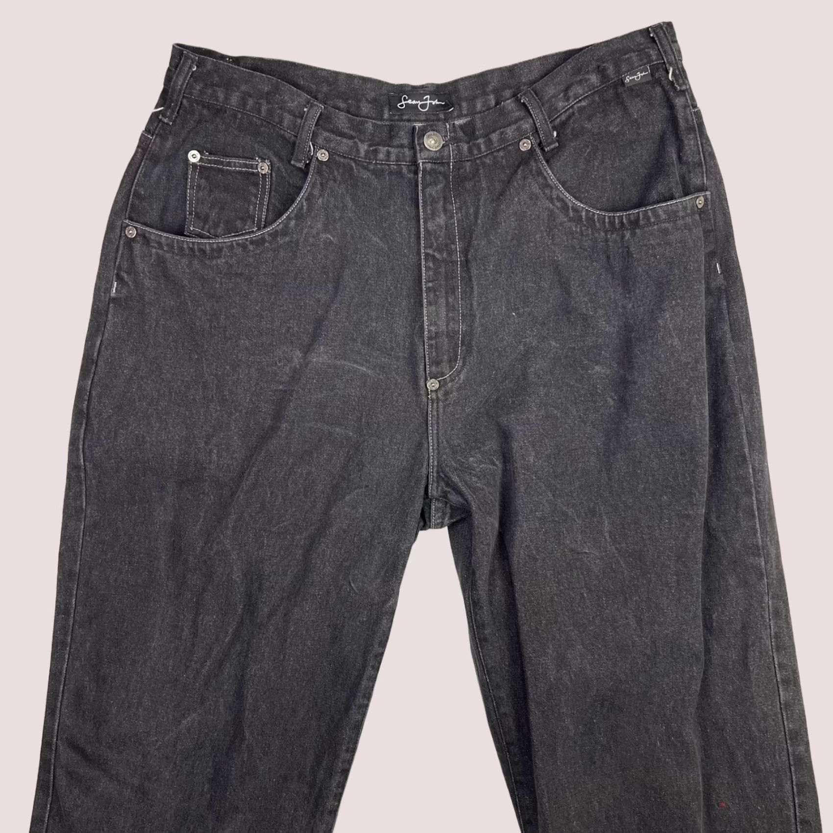 Sean John Sean John Jeans Mens 38 Fits 36x34 Baggy Denim Wide-Leg Vintage Hip Hop Jeans Men Size US 38 / EU 54 - 1 Thumbnail