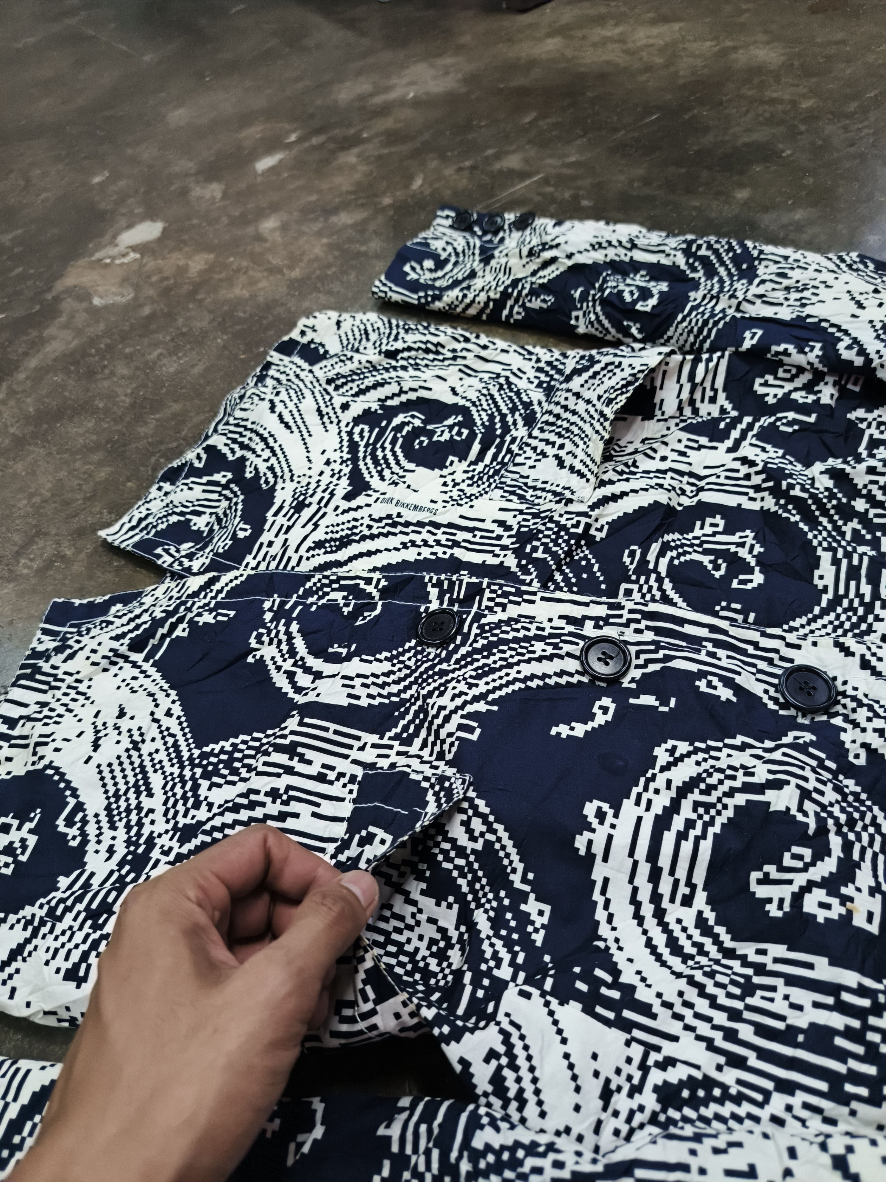 Dirk Bikkembergs Dirk Bikkembers Paisley Print Jacket Coat Size L / US 10 / IT 46 - 4 Thumbnail