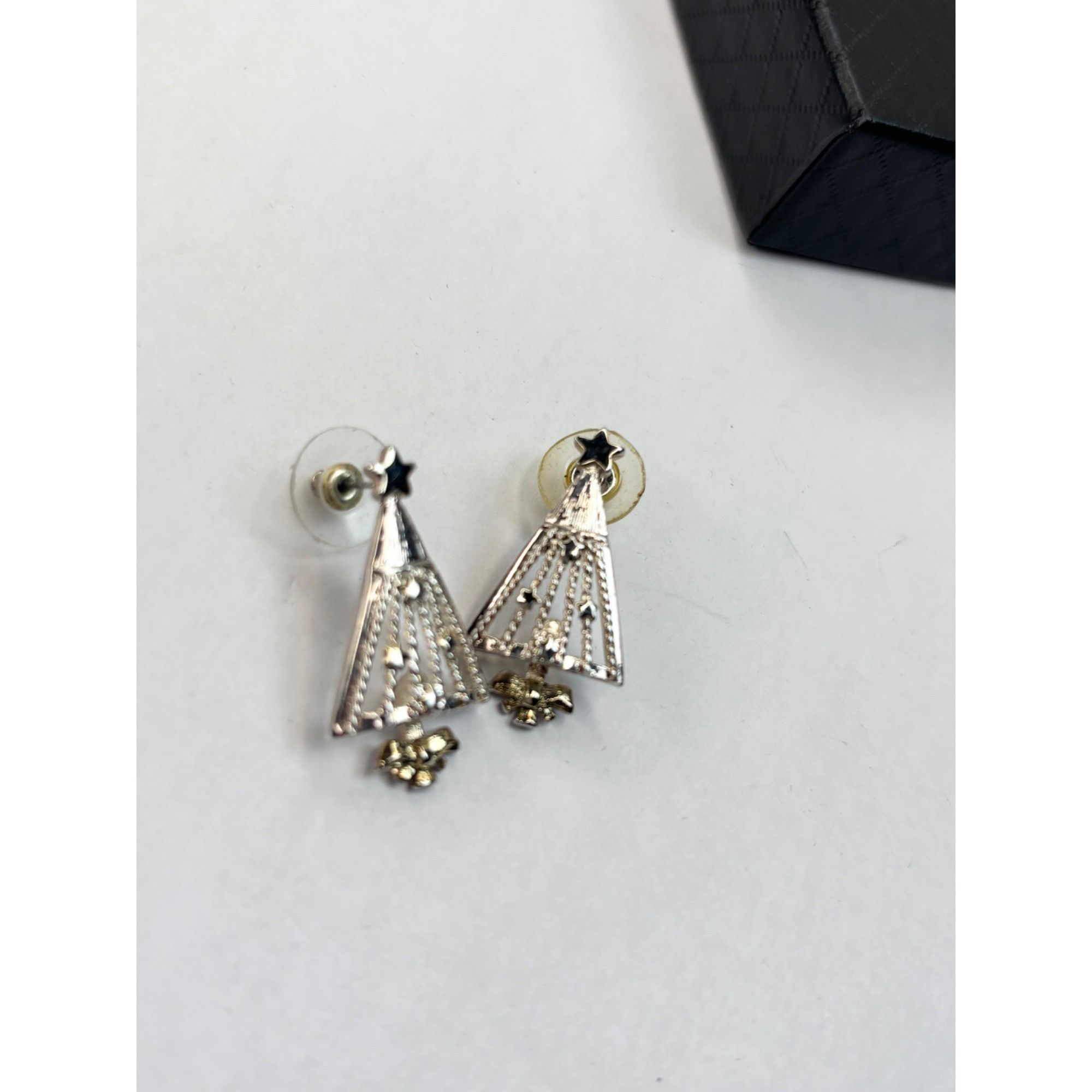 Other Silver & gold toned Christmas Tree Dangle Earrings With Star Size ONE SIZE - 5 Thumbnail